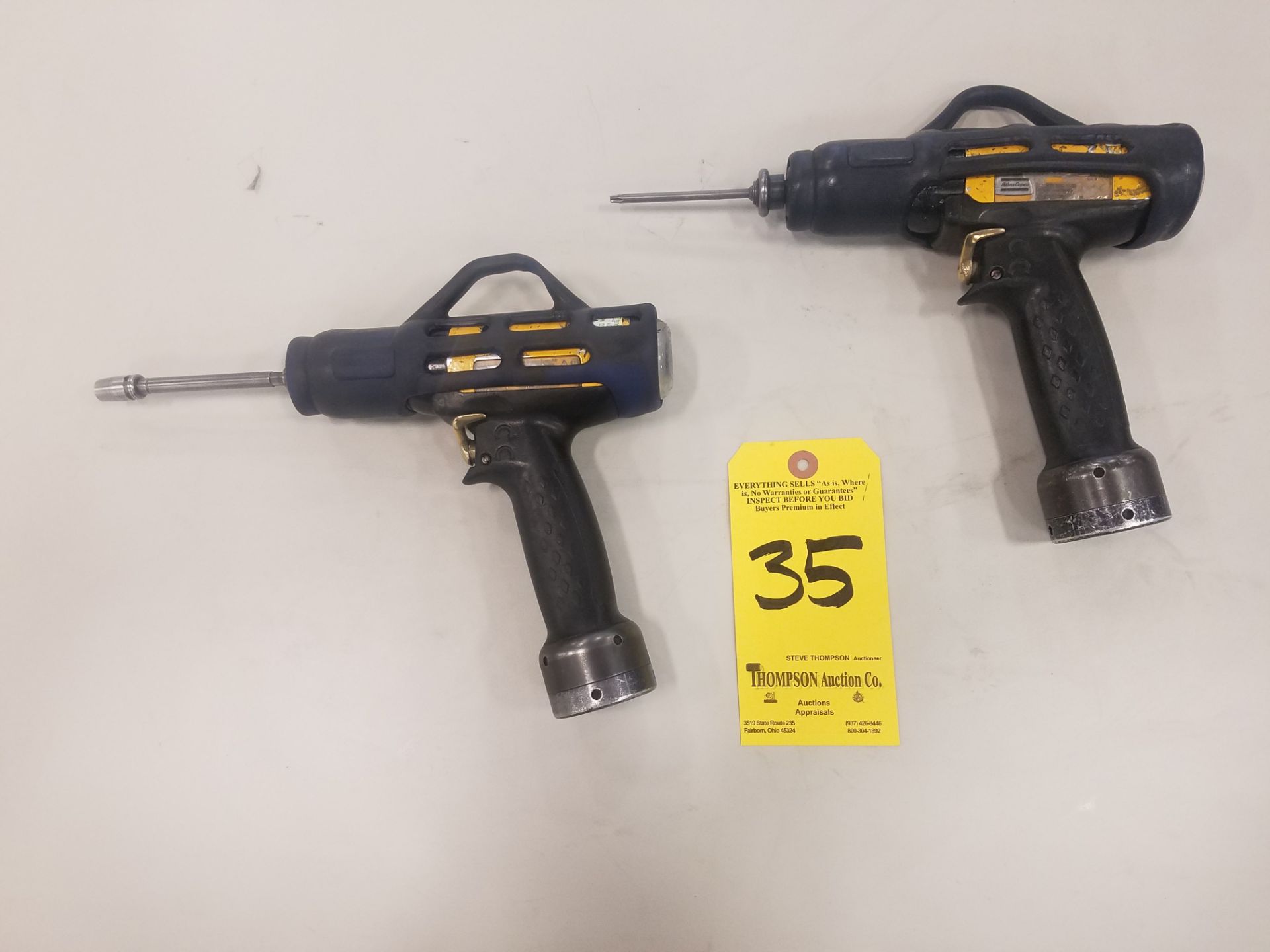 (2) Atlas Copco Pistol Grip Nutrunner Model ETO DS 42-05-I06