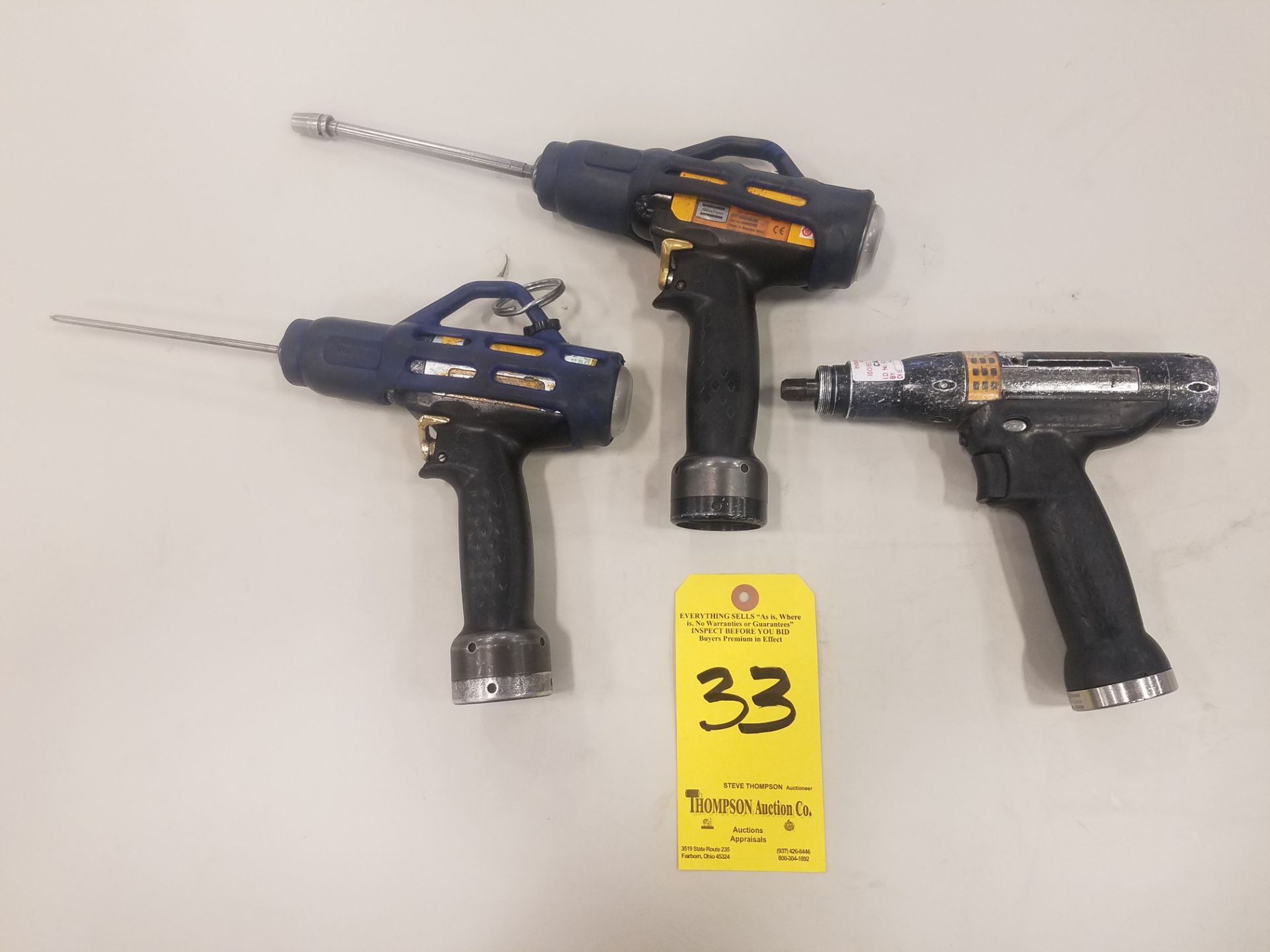 (3) Atlas Copco Pistol Grip Nutrunner Model ETO DS 42-05-I06