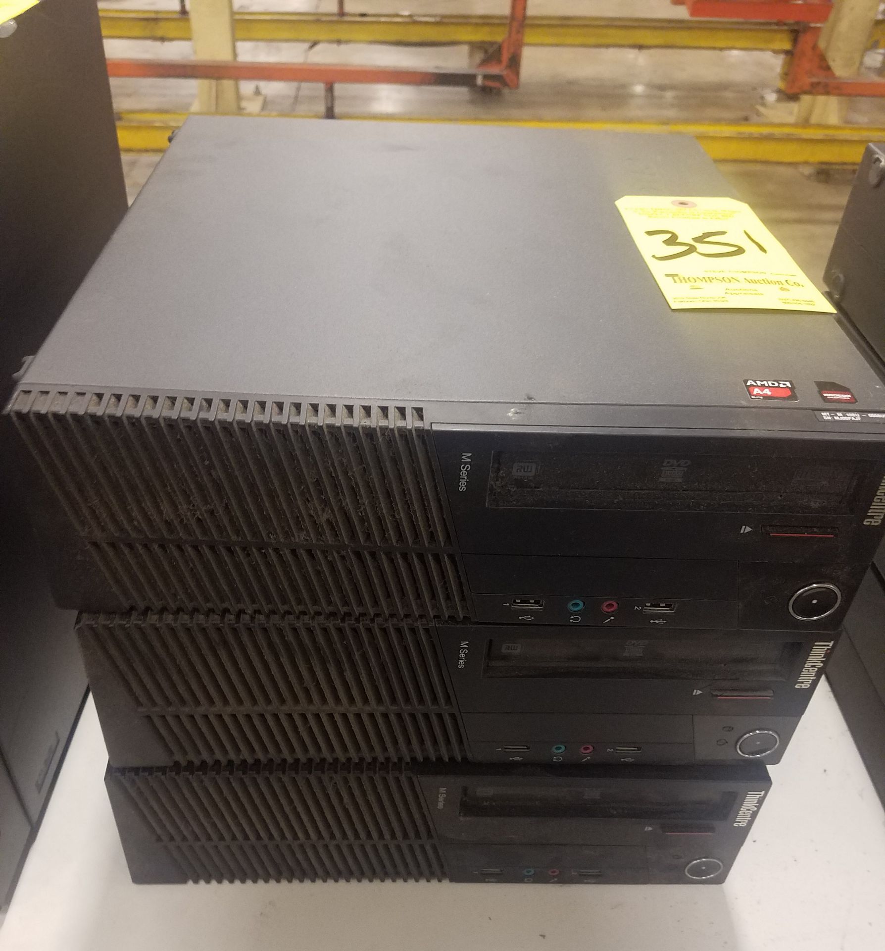 (3) Lenovo ThinkCentre M Series Computers w/Vision AMD Processors and and Windows 8 Pro - Image 3 of 3