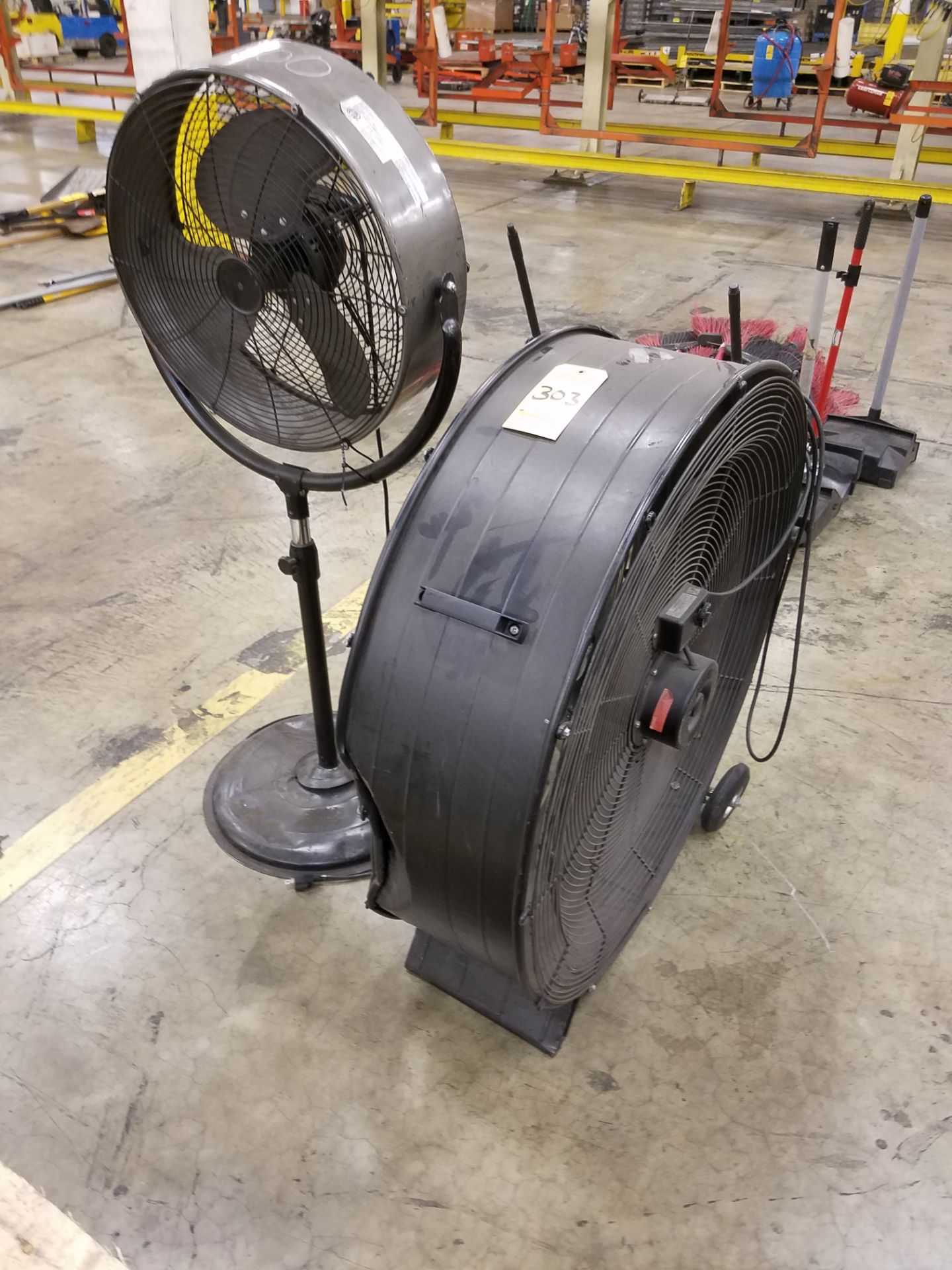 36 inch Shop Fan; 8 inch Pedestal Fan
