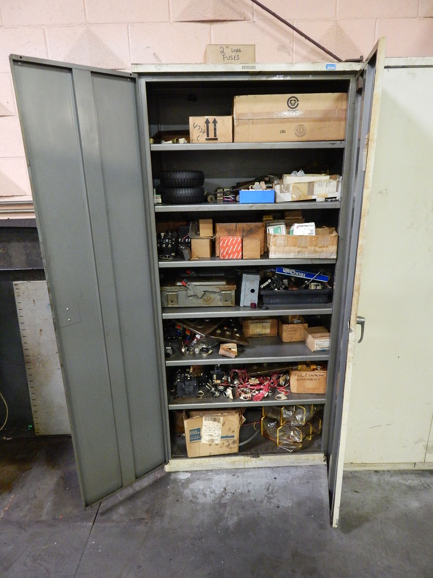 2-Door Upright Storage Cabinet and Contents - Image 2 of 4