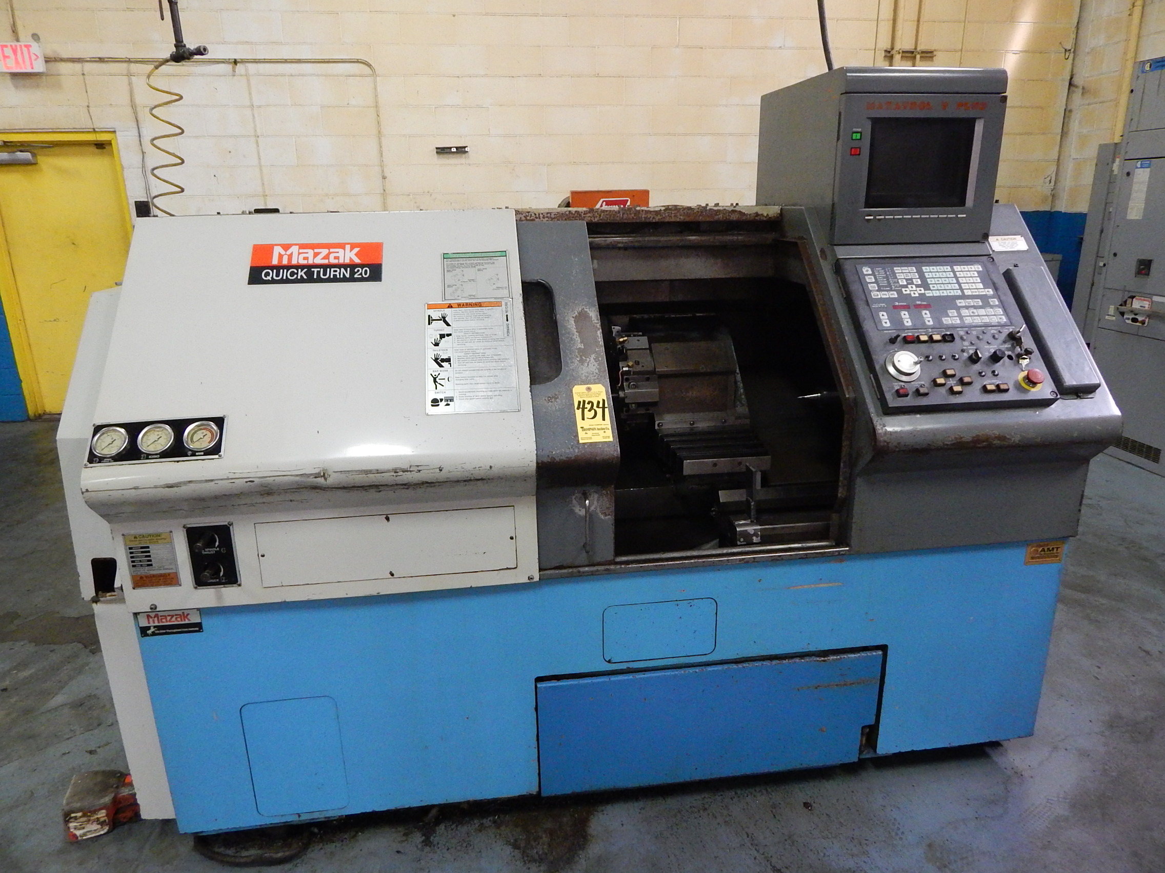 Lot 434 - Mazak Quick Turn 20 CNC Turning Center, s/n 132977,