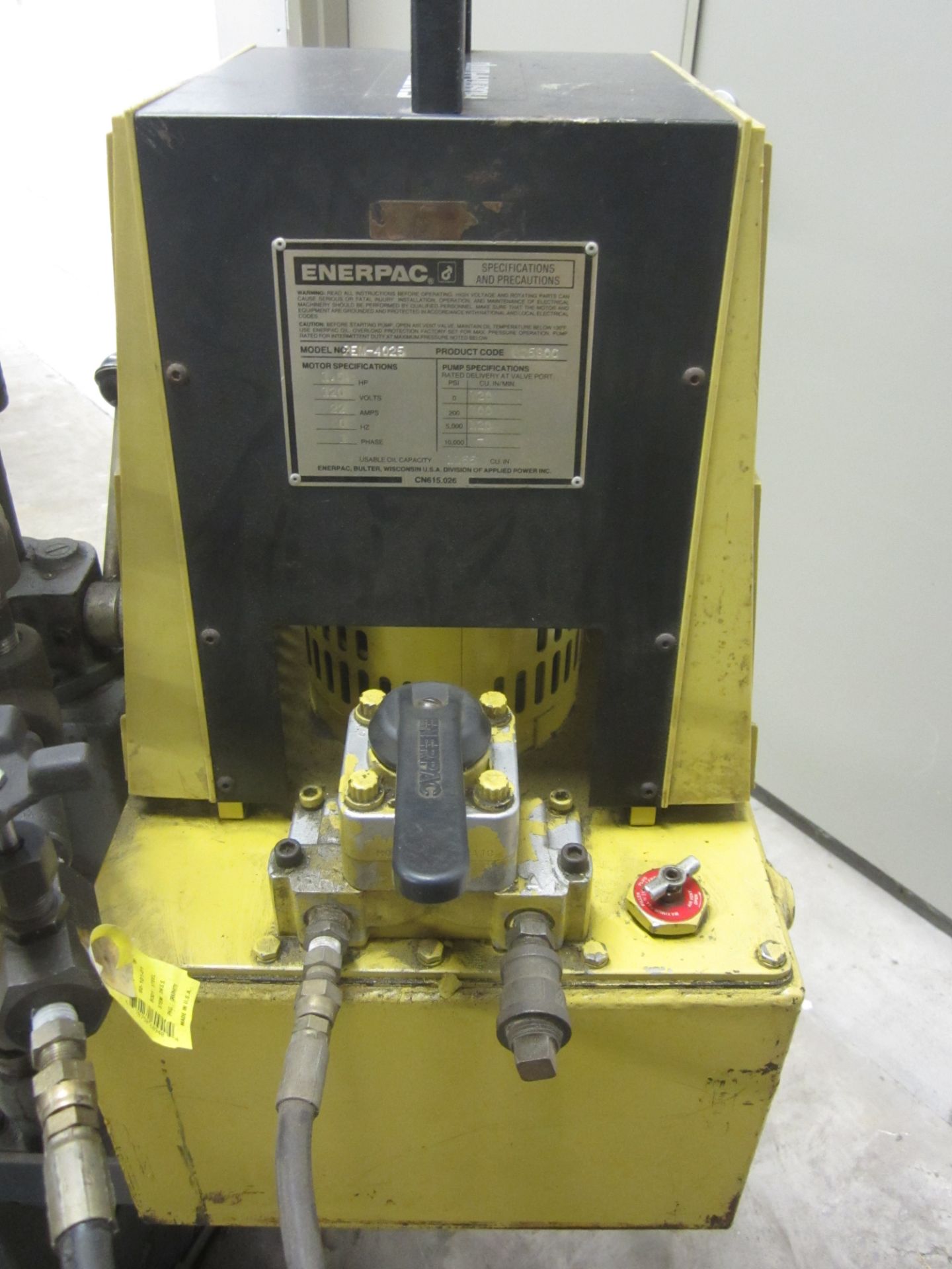 Wilson Model 37FMD-3 H-Frame Hydraulic Shop Press, SN 2336, 75 Ton Cap., with Enerpac Hydraulic - Image 3 of 6