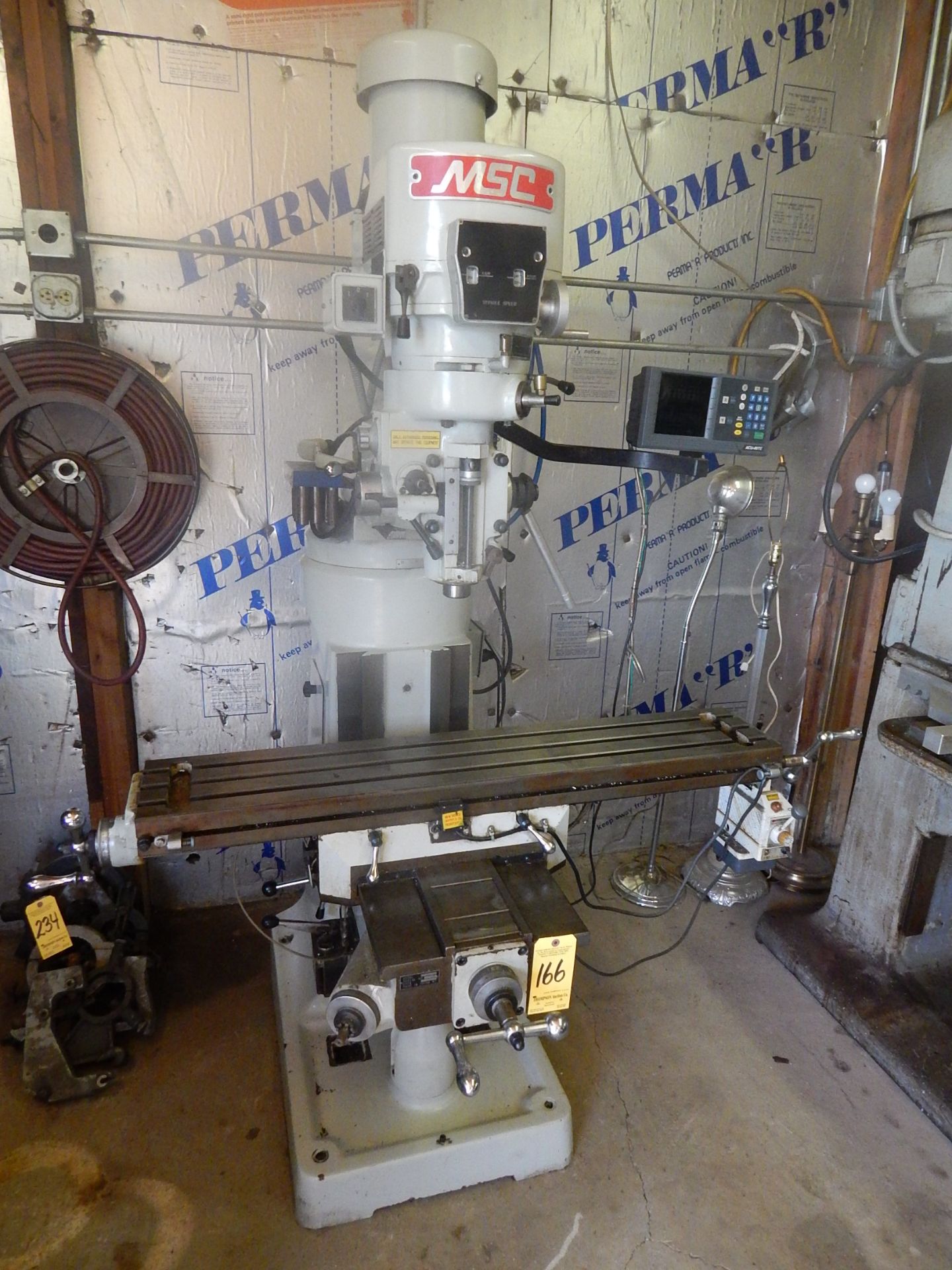 MSC Variable Speed Vertical Milling Machine, Acu-Rite DRO, 9" x 49" Table, with Power Feed, - Image 2 of 6