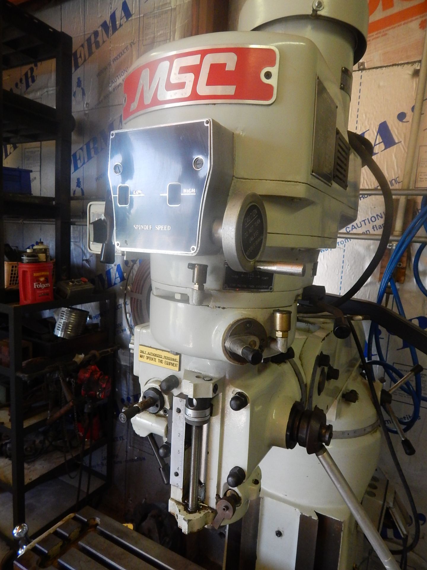 MSC Variable Speed Vertical Milling Machine, Acu-Rite DRO, 9" x 49" Table, with Power Feed, - Image 5 of 6