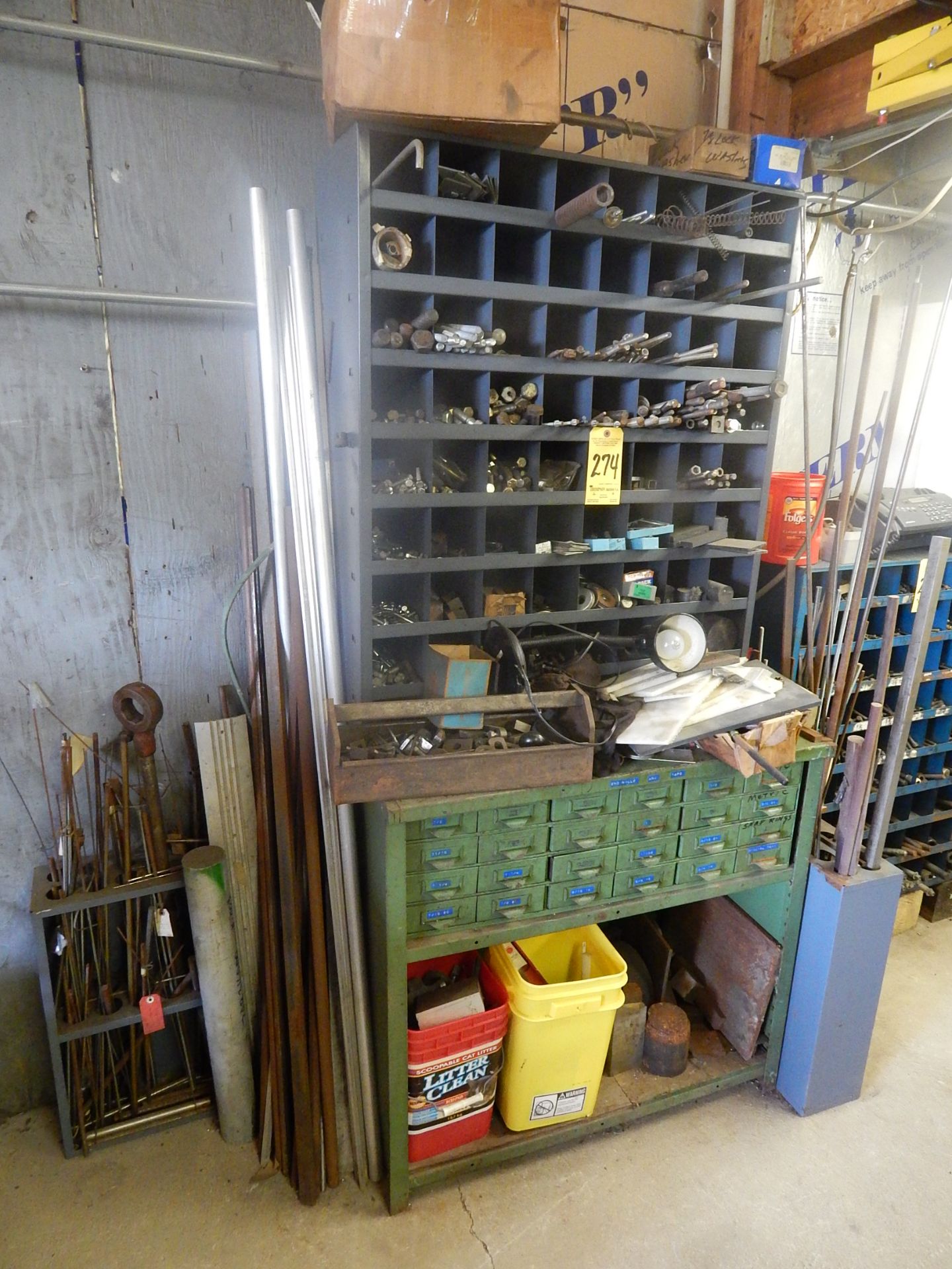 Cabinet with 2 Steel Racks