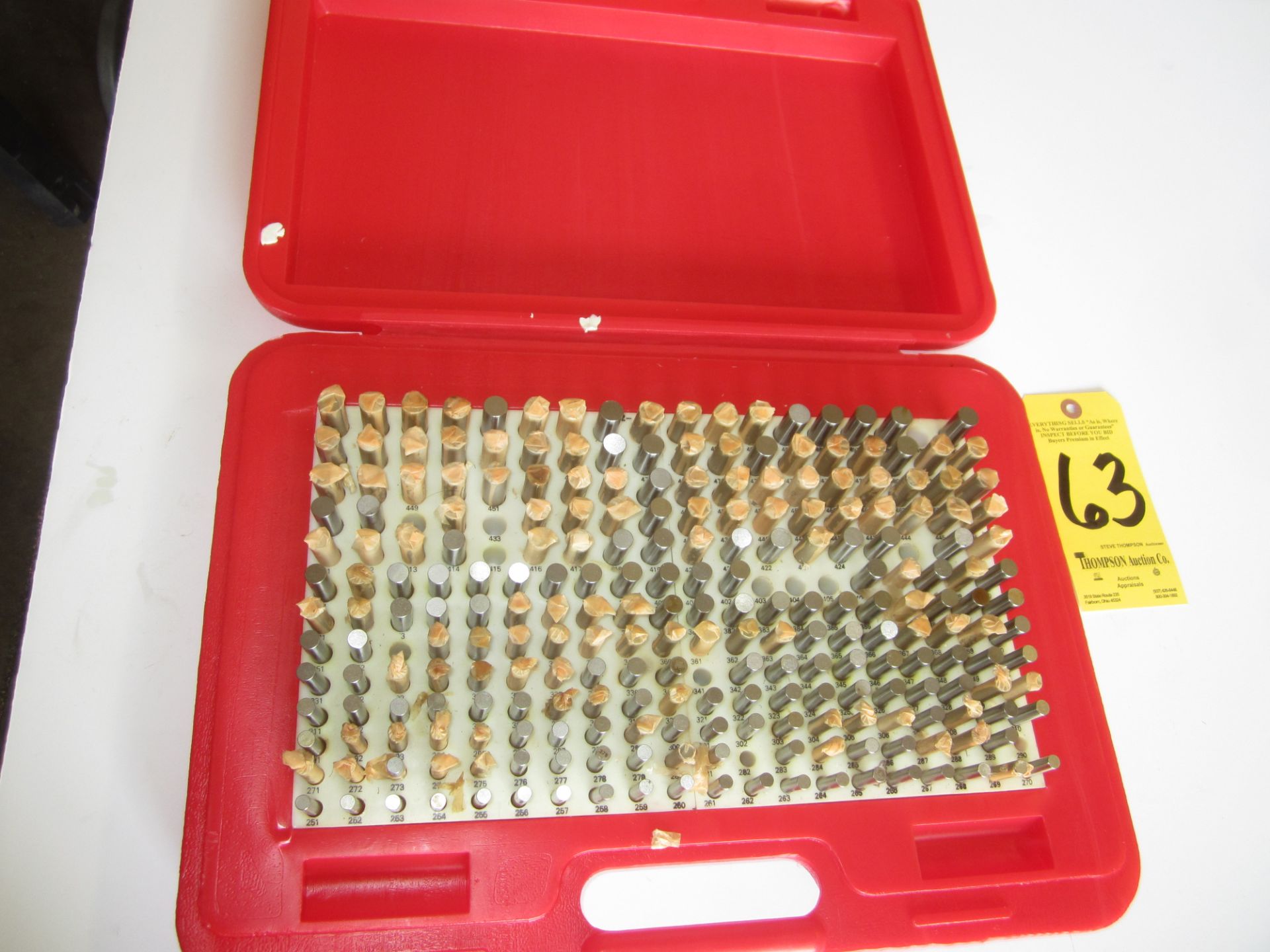 Pin Gage Set, .061 In. - .250 In. Minus