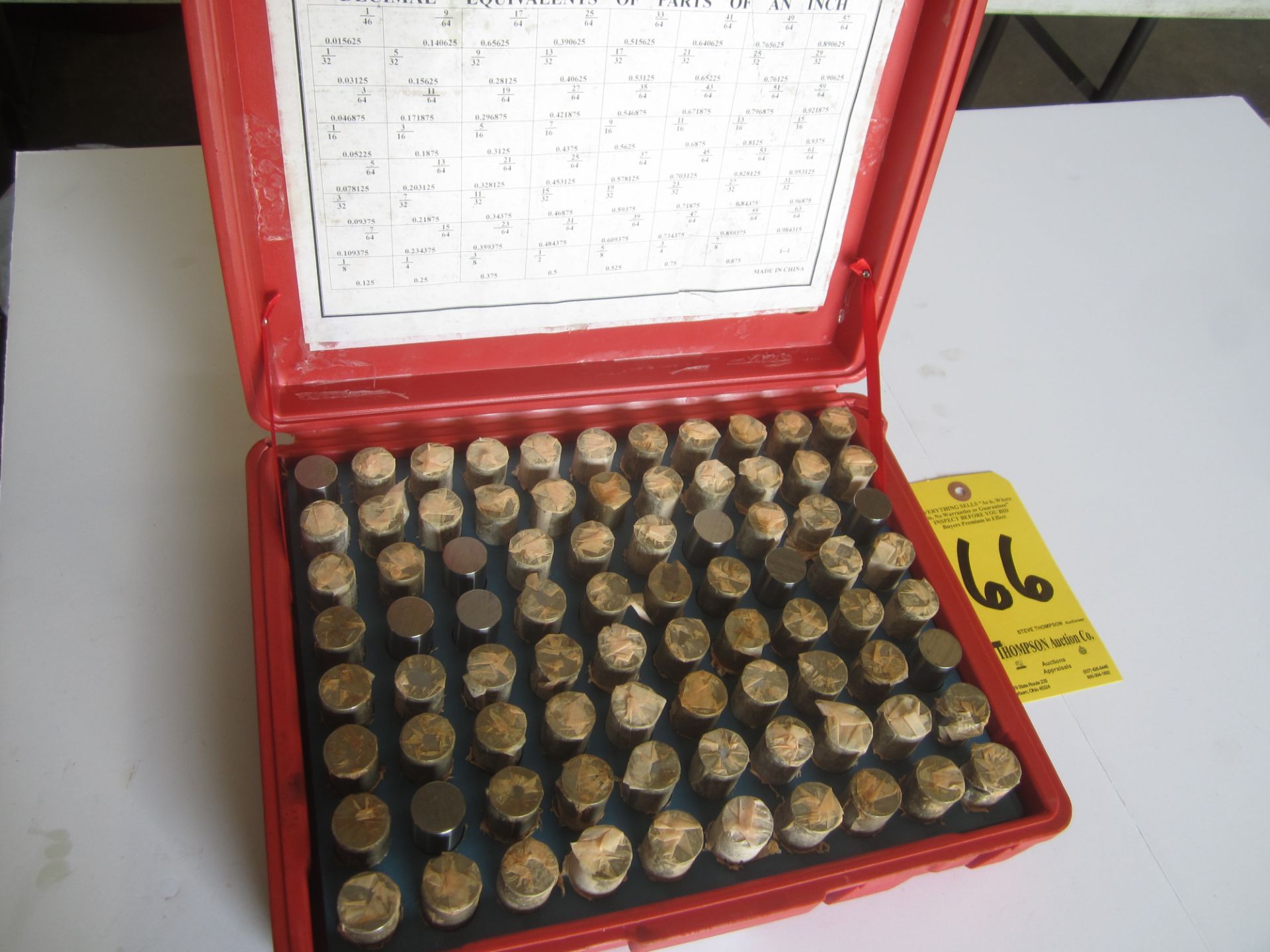 Pin Gage Set, .751 In. - .832 In. Minus