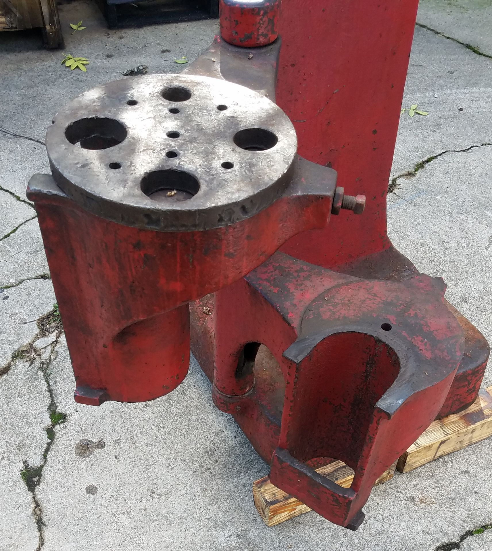 Atlas #5 Compound Mandrell Arbor Press, Hand Wheel and Ratchet Type, Approx 15 Ton - Image 7 of 12