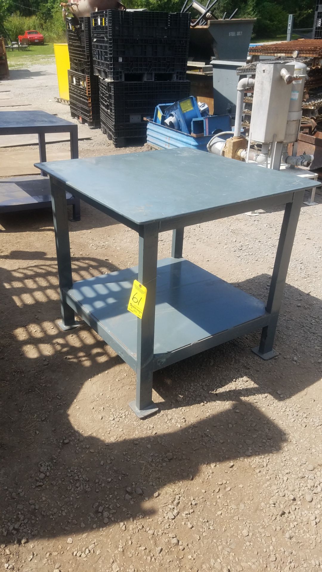 Steel Table 36 in Square x 36 in High, Located at 325 E. High St, Mendon, OH 45862