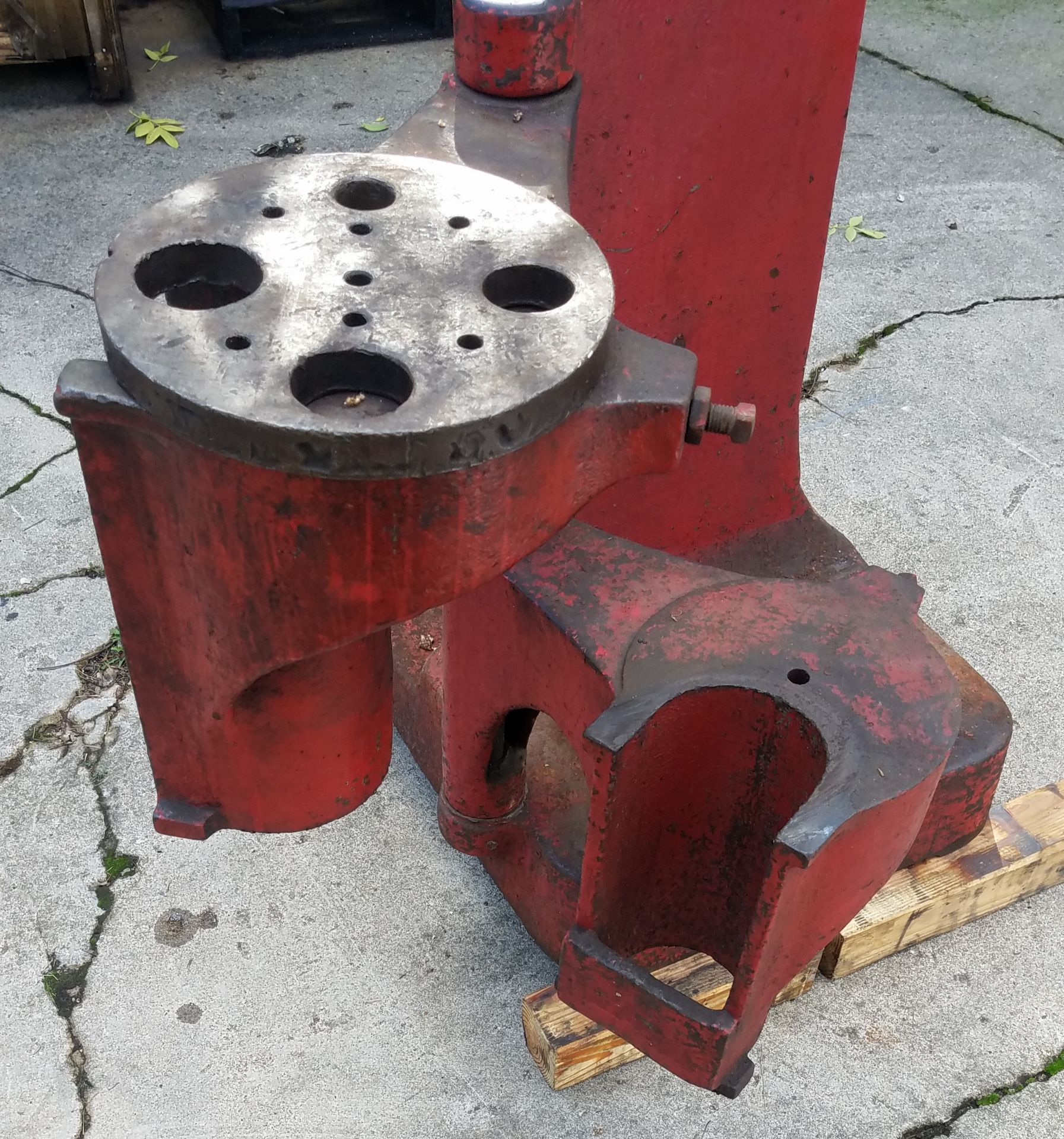 Atlas #5 Compound Mandrell Arbor Press, Hand Wheel and Ratchet Type, Approx 15 Ton - Image 6 of 12