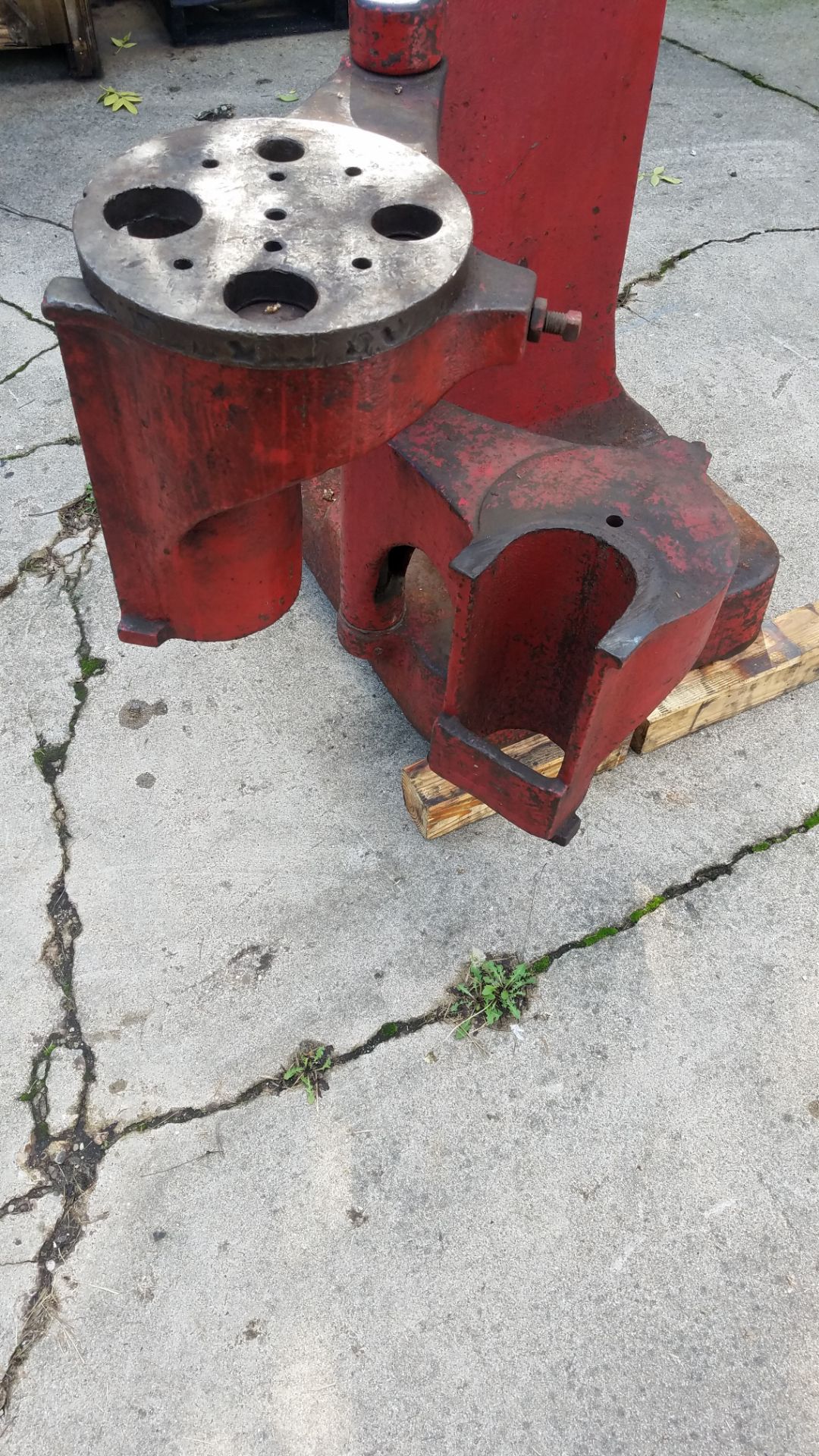 Atlas #5 Compound Mandrell Arbor Press, Hand Wheel and Ratchet Type, Approx 15 Ton - Image 5 of 12