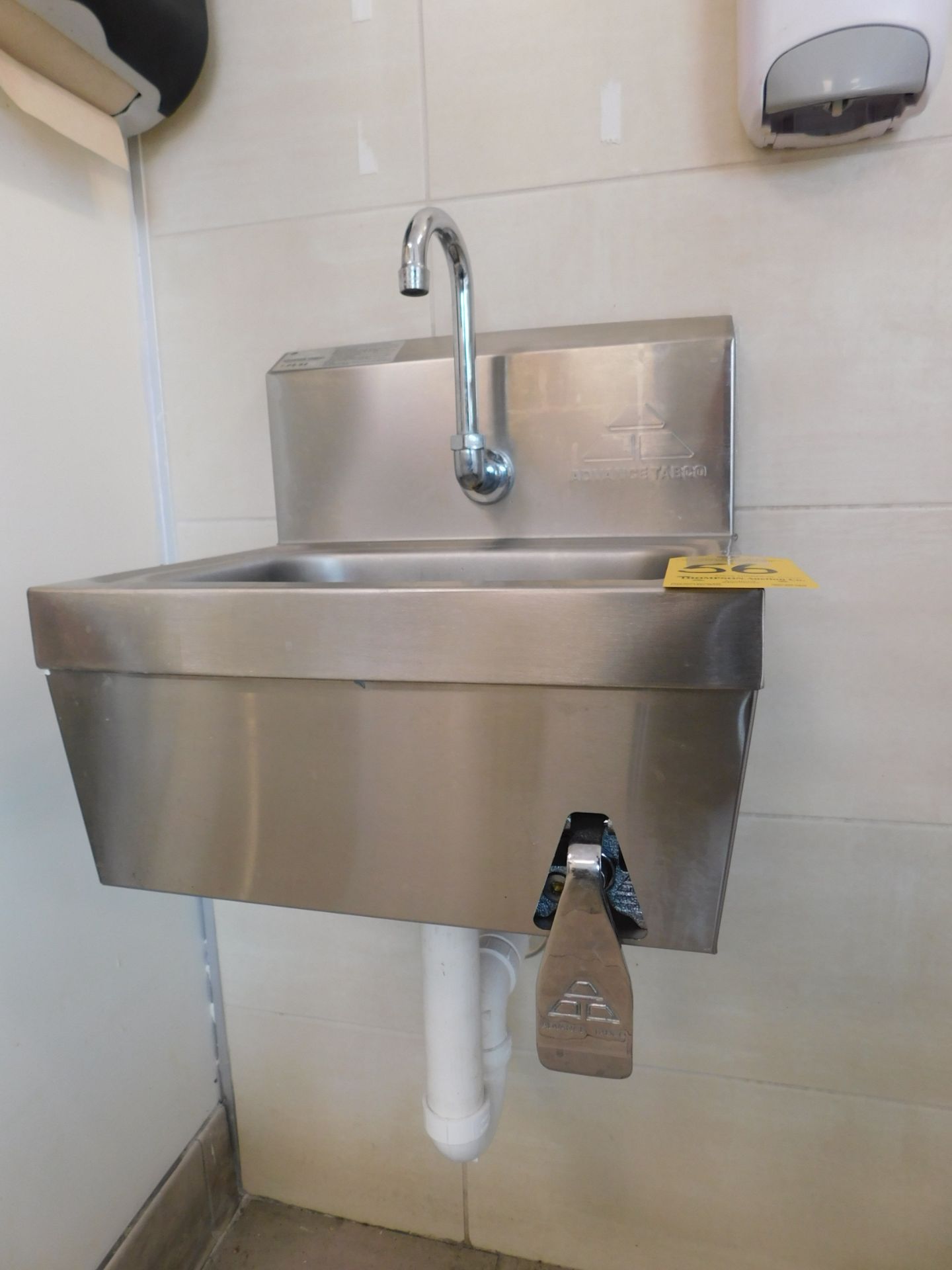 Advance Tabco Model 7-PS-62 Hands Free Hand Sink with Towel and Soap Dispensers - Image 3 of 6