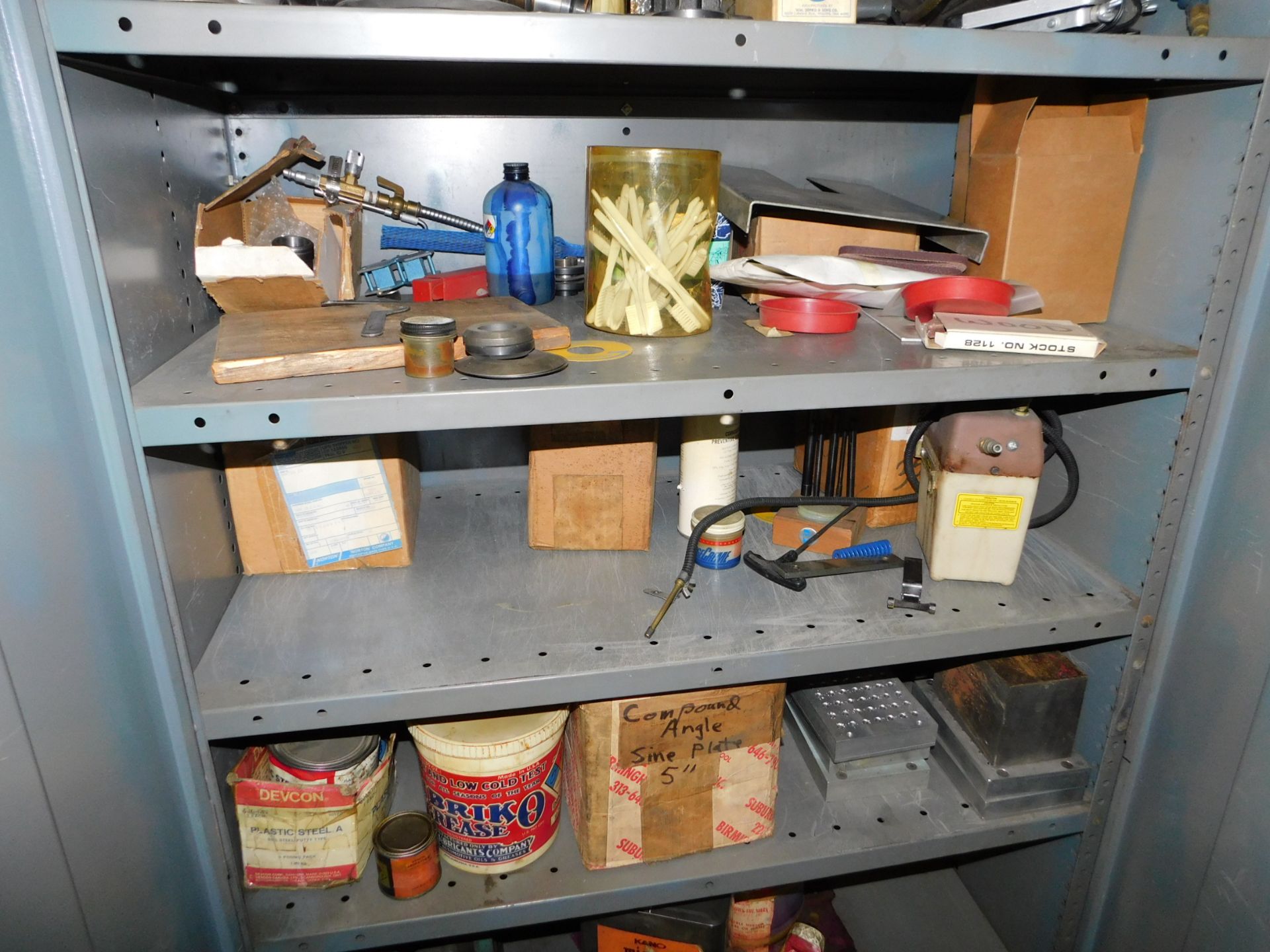 2-Door Metal Storage Cabinet and Contents - Image 3 of 5