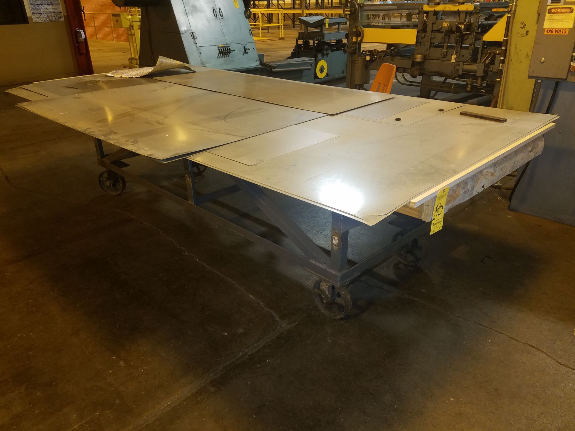 Steel Table on Casters