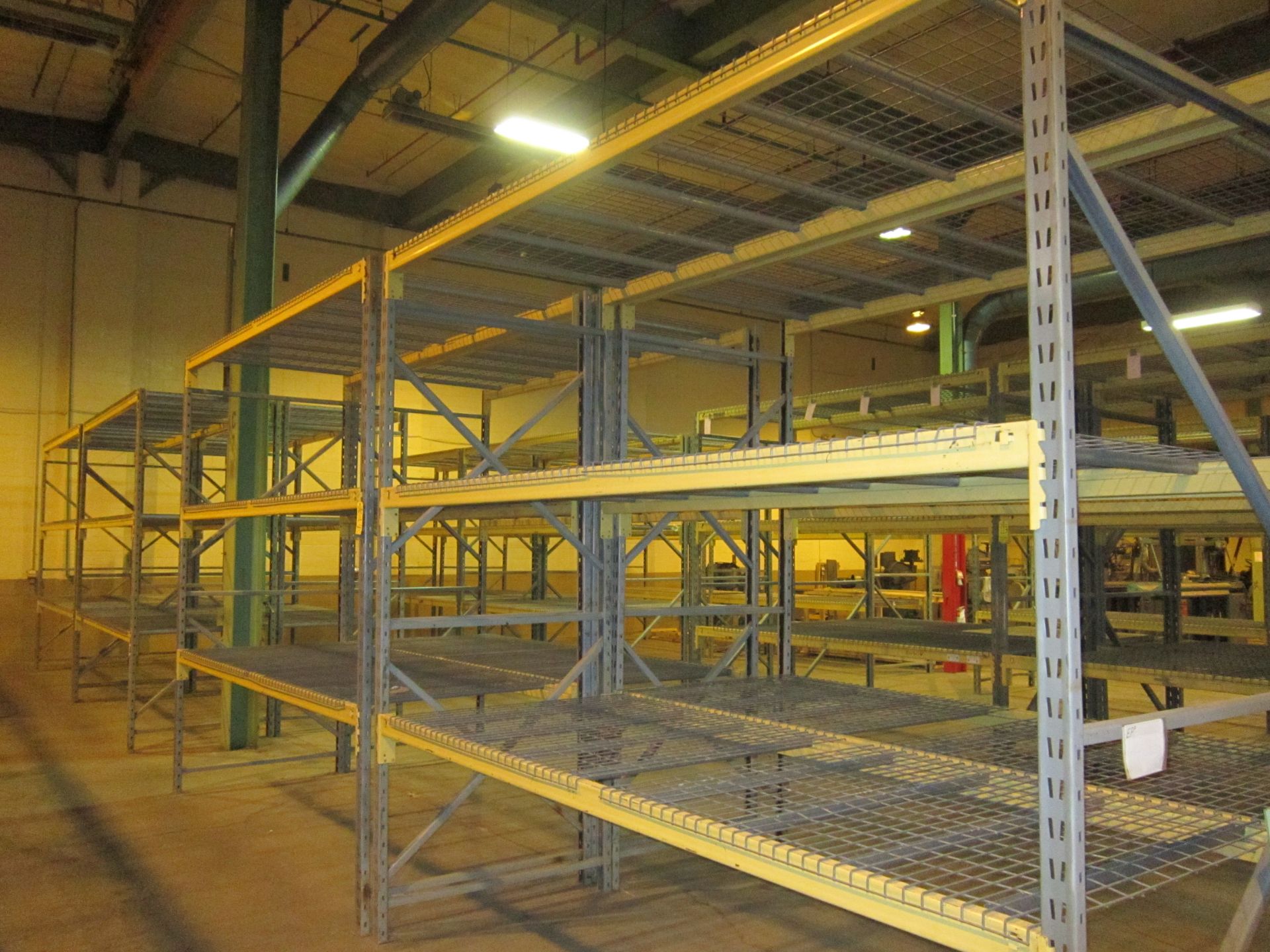 (4) Sections Pallet Rack, (8) Uprights, 10 Ft. X 48 In. Wide, (24) Cross Beams, 10 Ft. 6 In. X 3.5