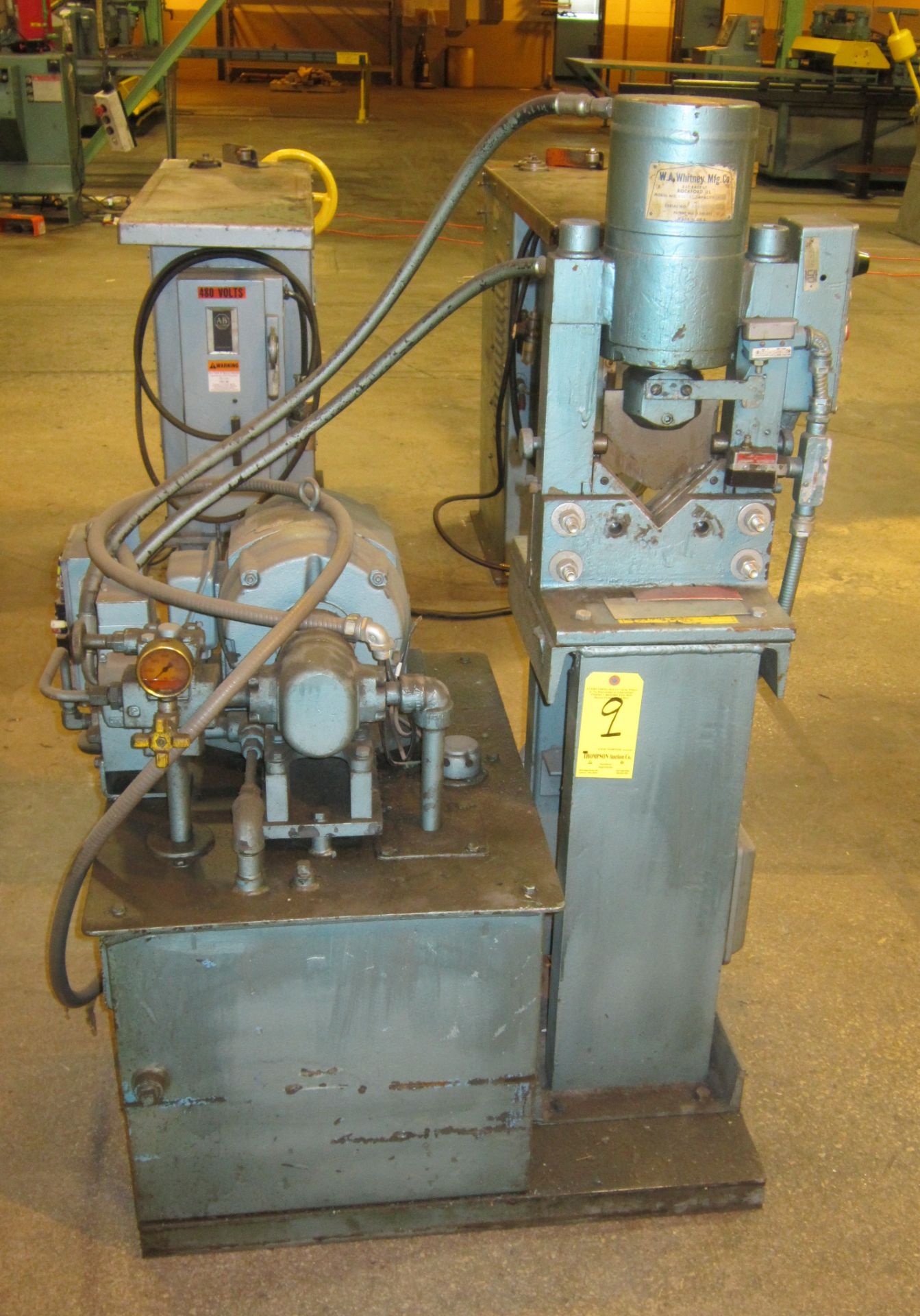 Whitney Model 606167, s/n 60616715092, 18 Ton, Hydraulic Angle Shear, 4 In. X 4 In. X 1/4 In.