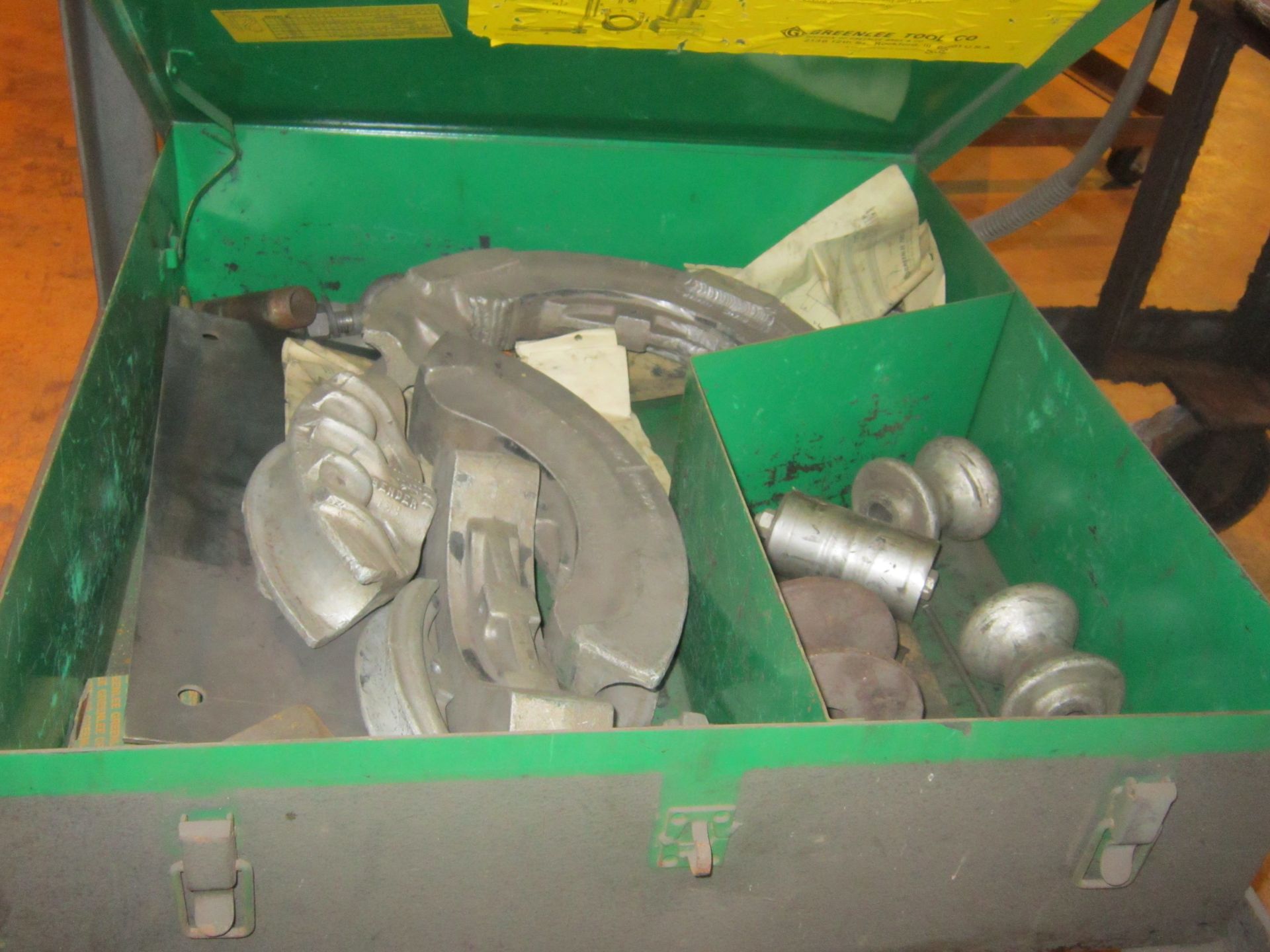 Greenlee Model 880 1/2 In. thru 2 In. Hydraulic Tube Bending Set, with Table - Image 2 of 2