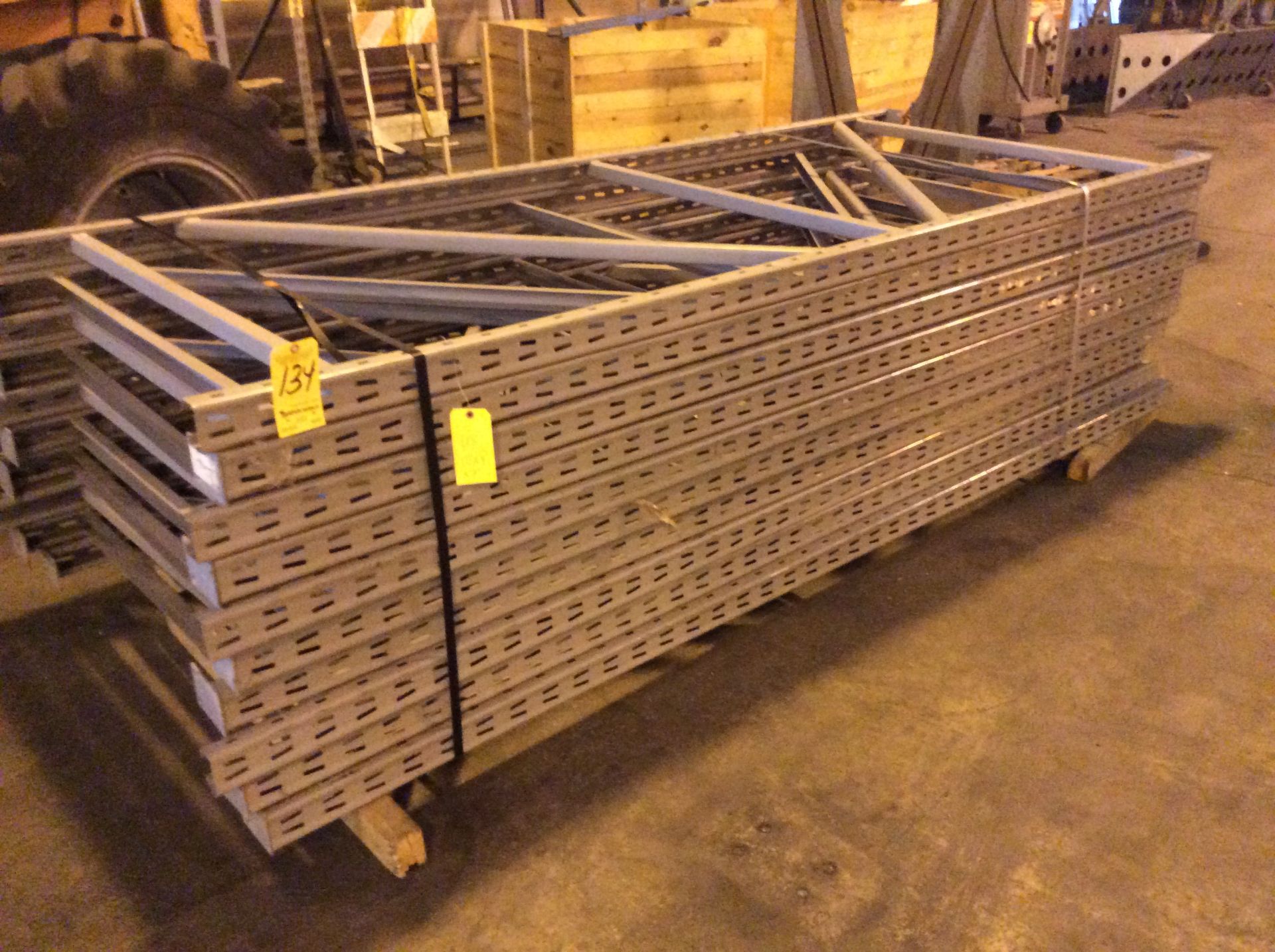 (10) Pallet Racking Uprights, 10 Ft. High X 48 In. Wide