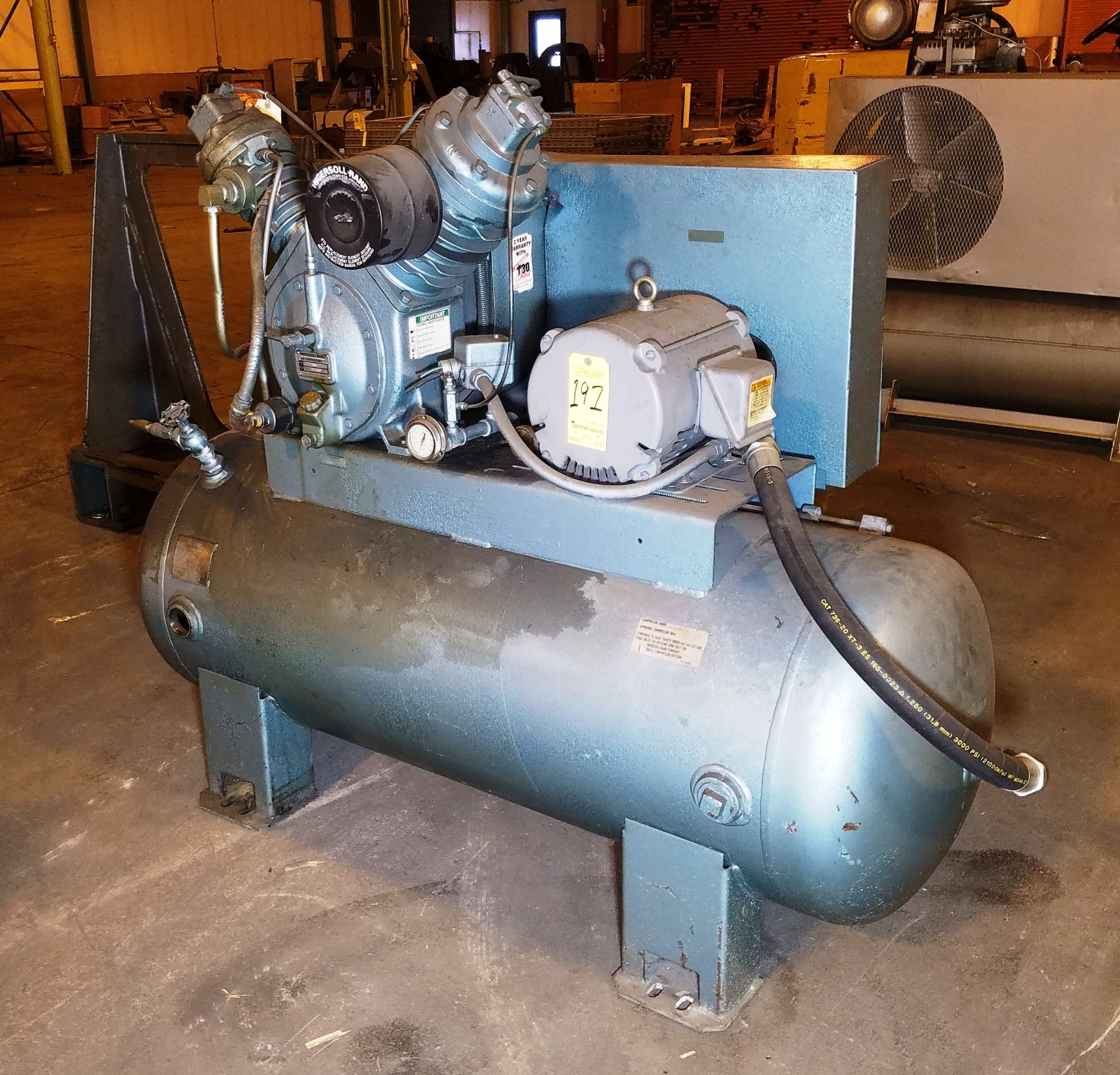 Ingersol Rand Model T30 Air Compressor, 10 HP, 2 Stage