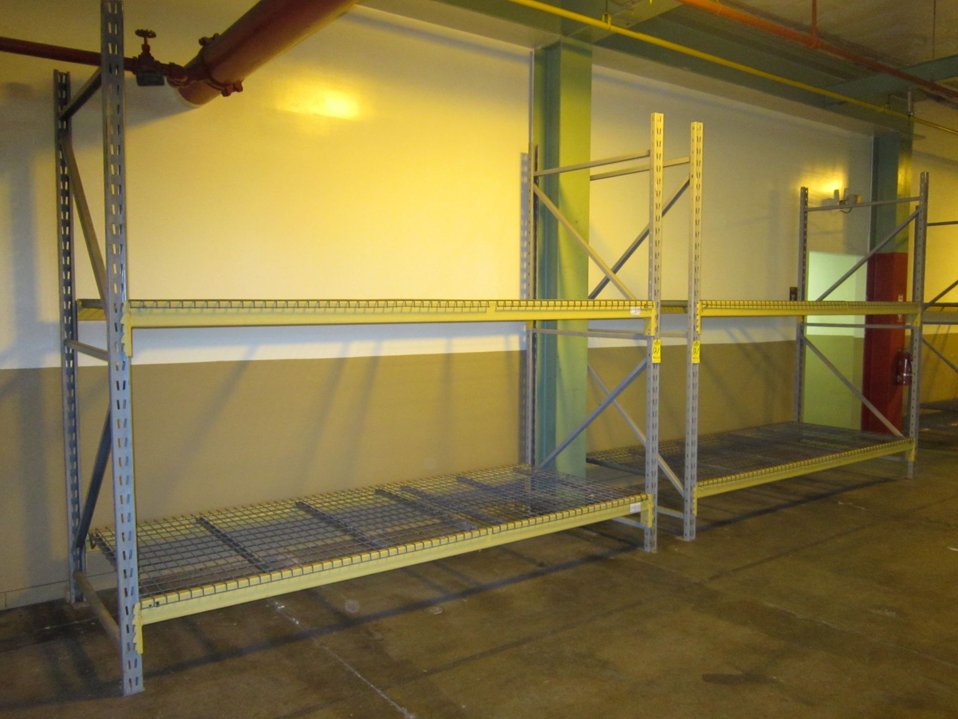 (5) Sections Pallet Racking, (10) Uprights 10 Ft. X 48 In. Wide, (22) Cross Beams 10 Ft. X 4 In., (