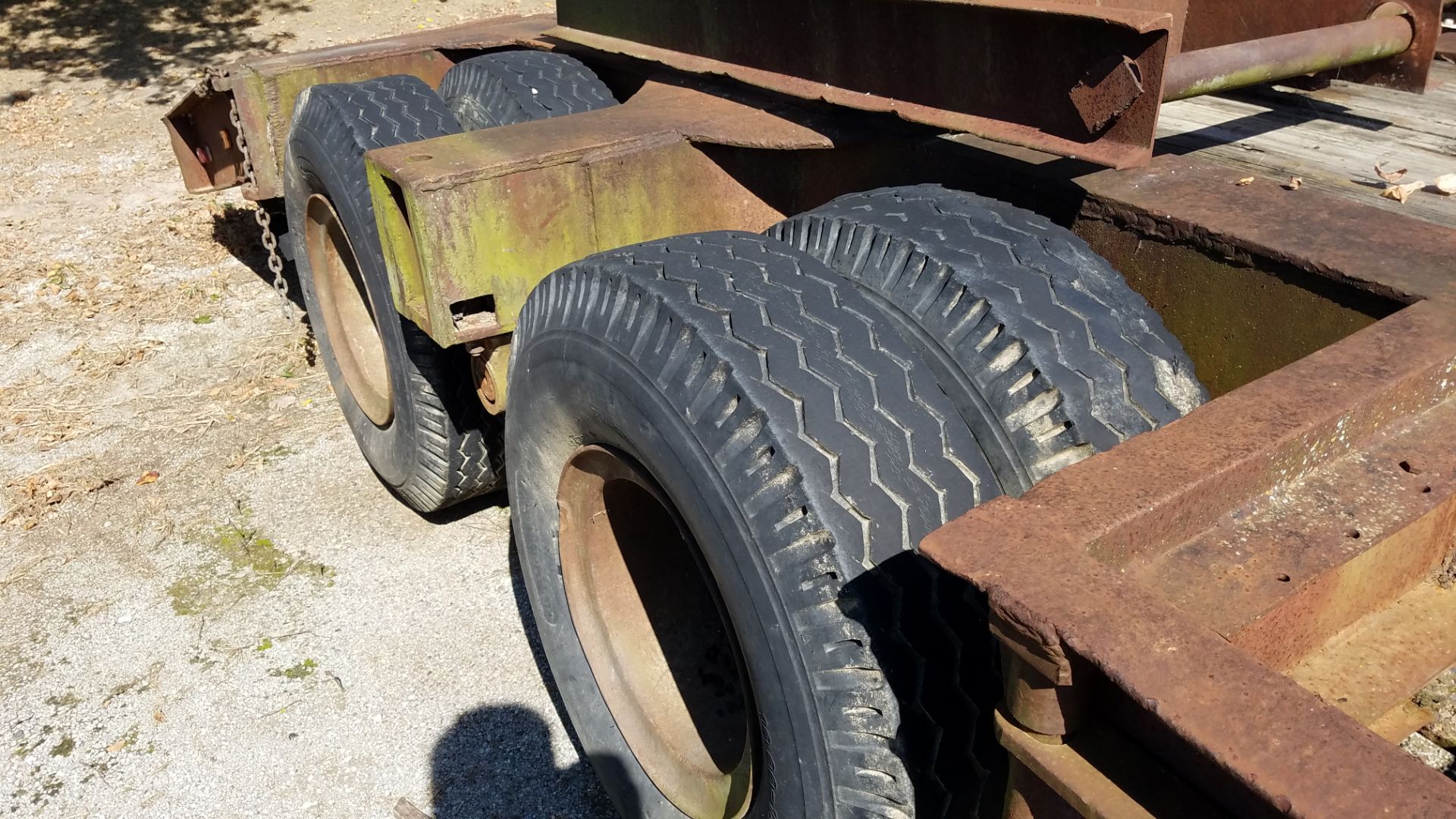 Custom Built Trailer Tandem Axle Equipment Trailer, 36’ Overall, 20’ Deck, Ramps - Image 6 of 9