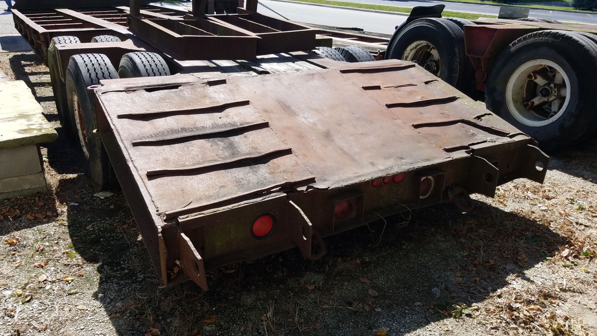 Custom Built Trailer Tandem Axle Equipment Trailer, 36’ Overall, 20’ Deck, Ramps - Image 7 of 9