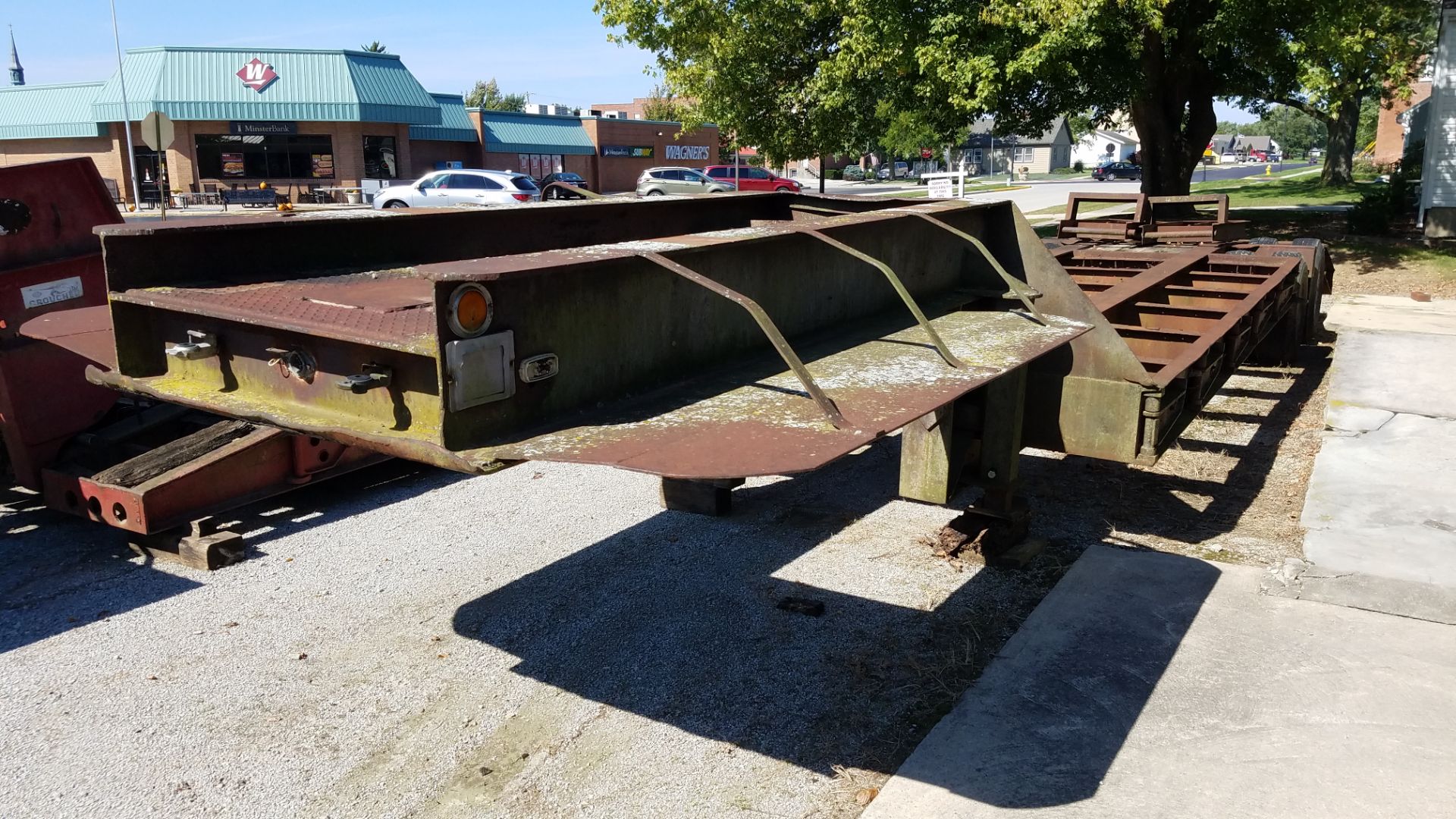 Custom Built Trailer Tandem Axle Equipment Trailer, 36’ Overall, 20’ Deck, Ramps - Image 2 of 9