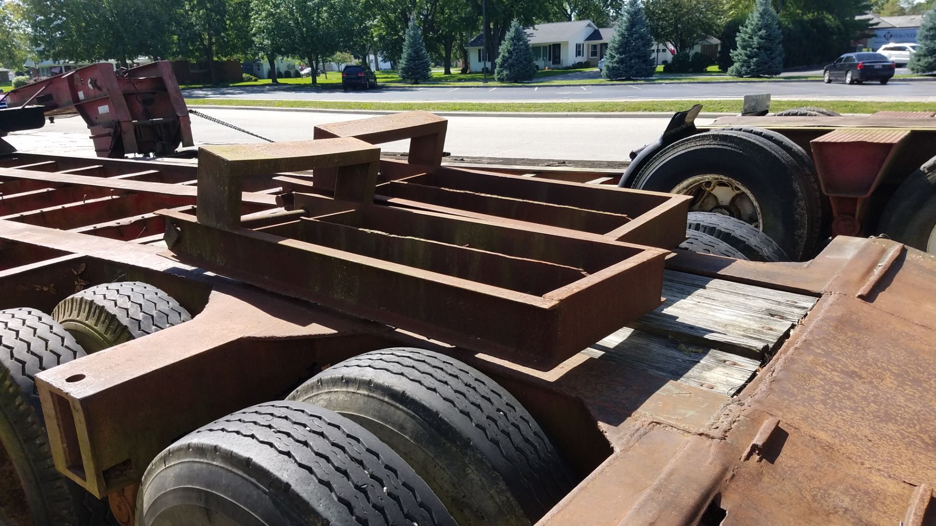 Custom Built Trailer Tandem Axle Equipment Trailer, 36’ Overall, 20’ Deck, Ramps - Image 9 of 9