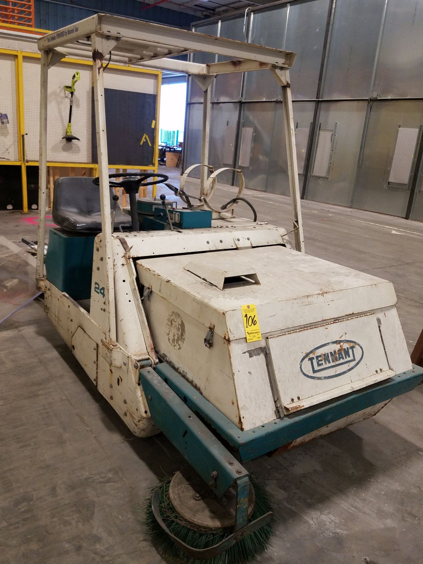 Tennant Model 240 Floor Sweeper, s/n 8714, LP