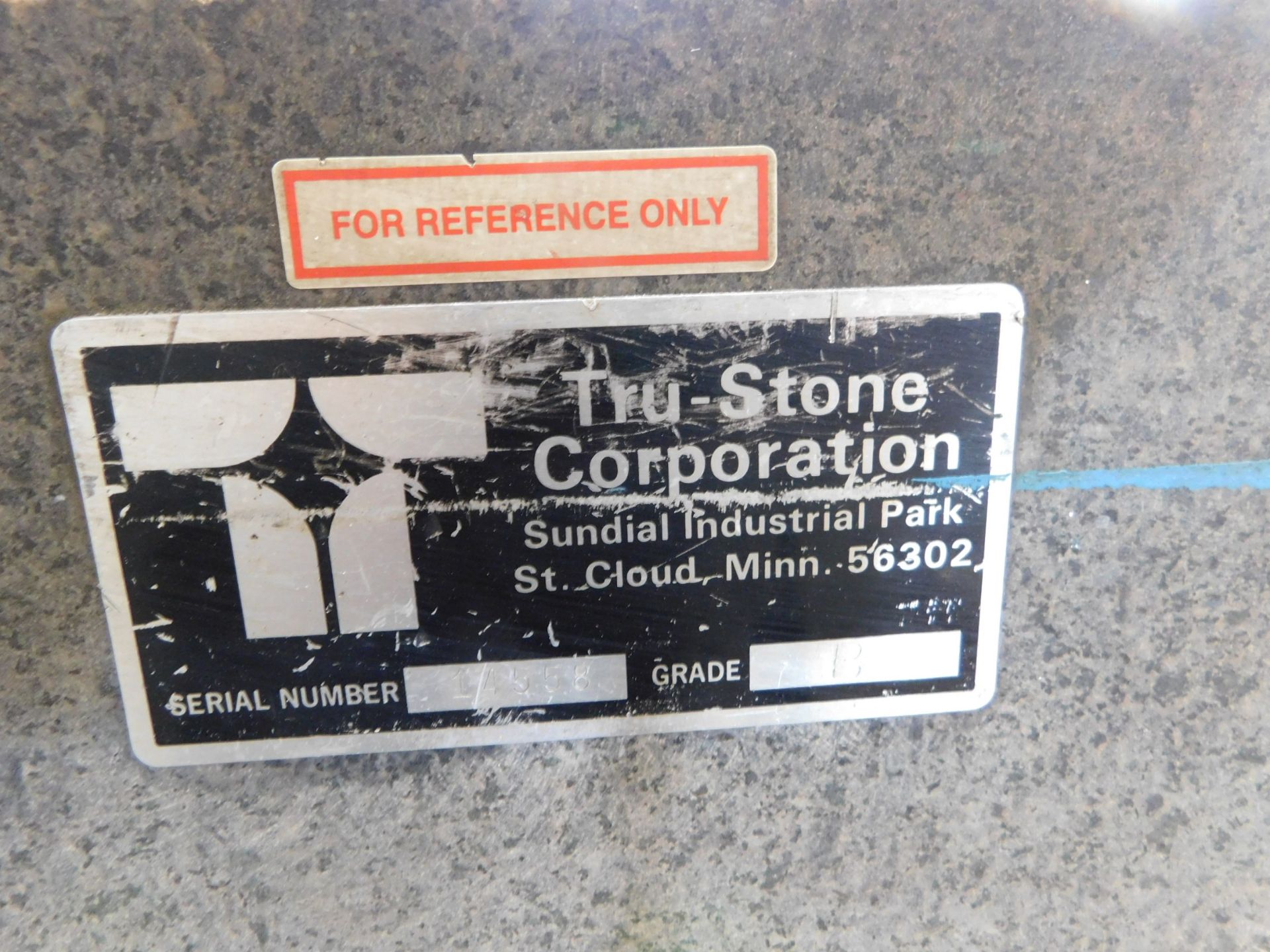 Tru Stone Granite Surface Plate, 48 In. X 60 In. X 6 In., with Stand, Loading Fee $100.00 - Image 3 of 3