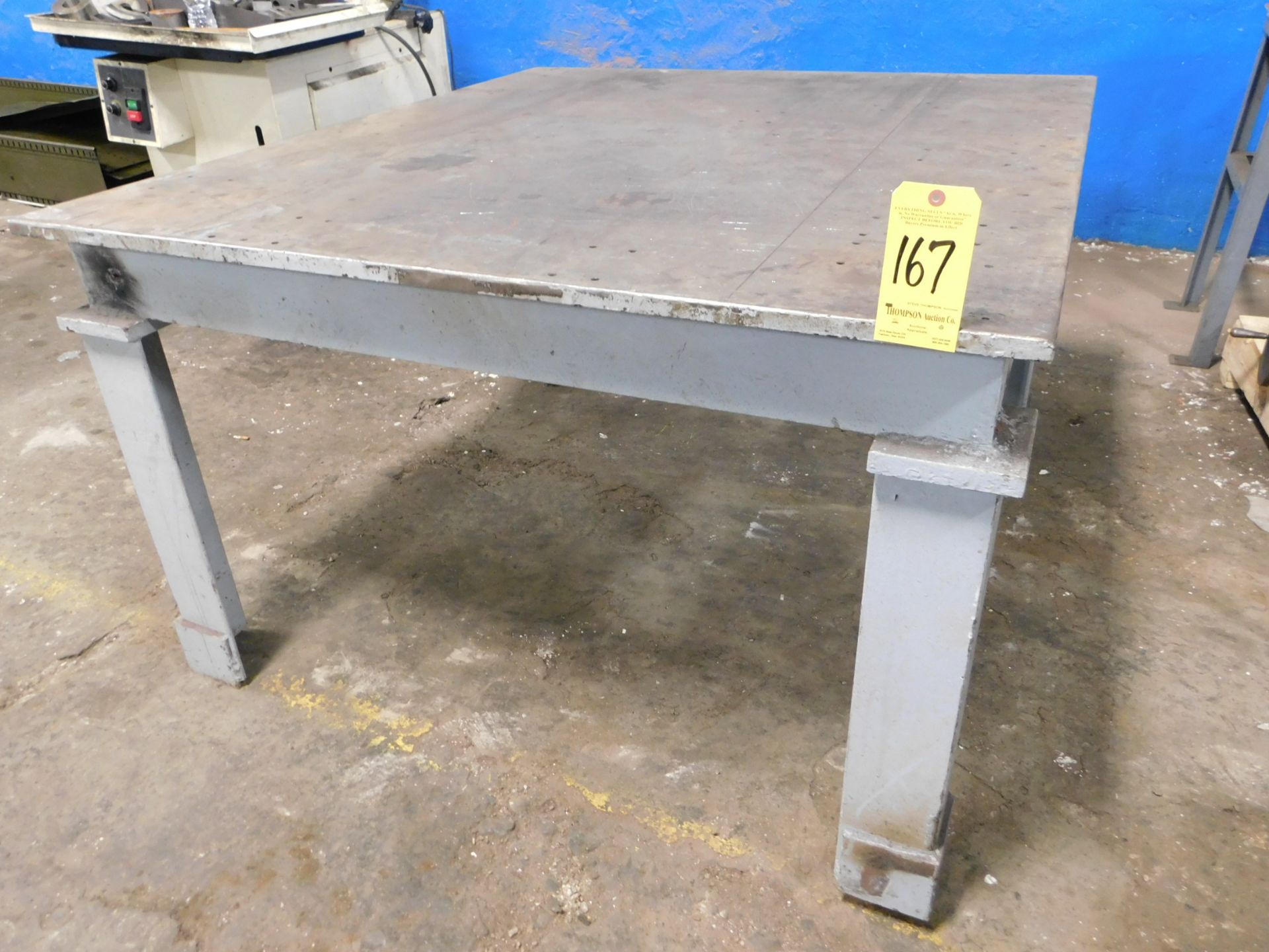 Steel Welding Table, 54 In. X 60 In. X 1 In. Top