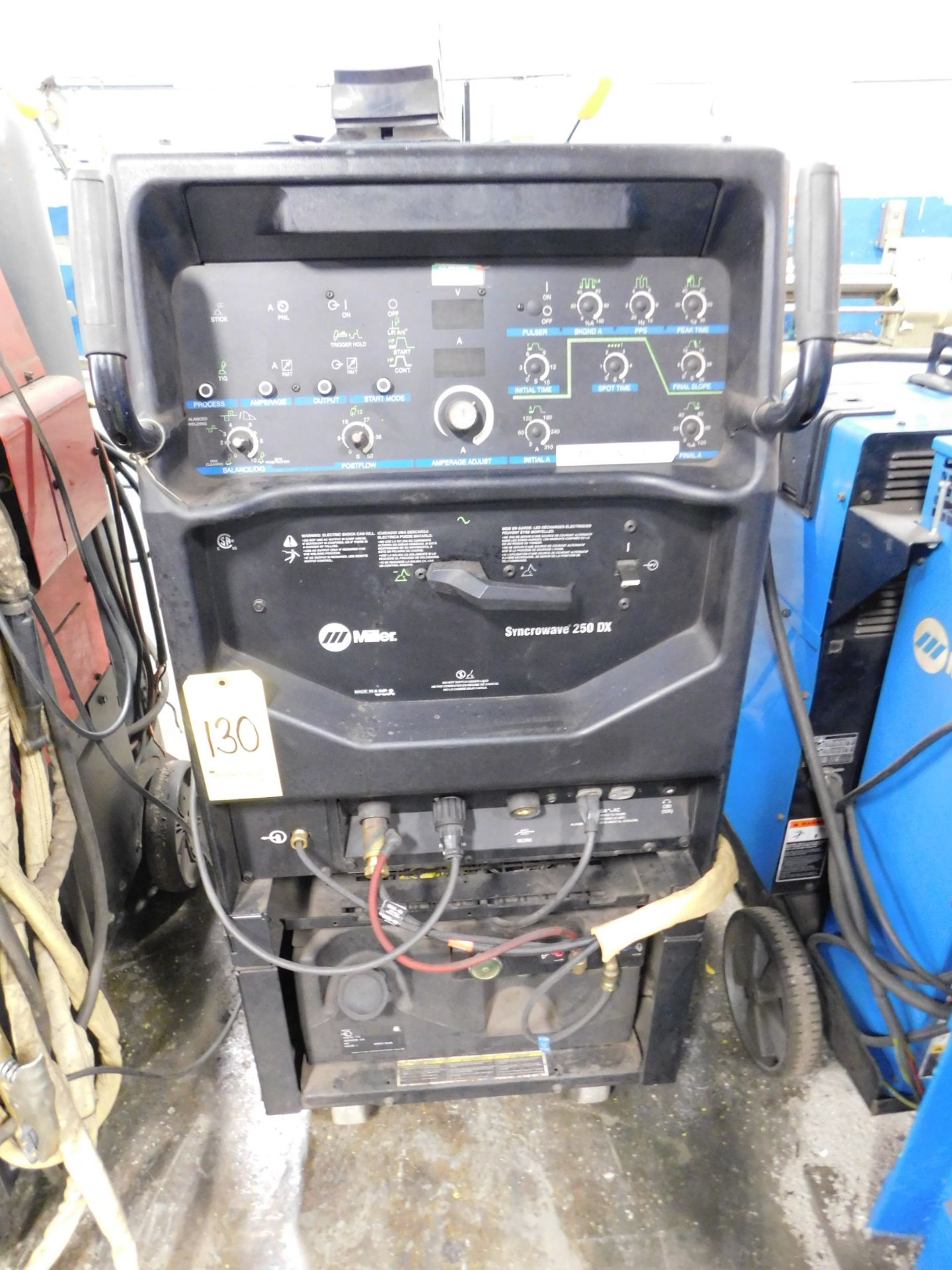 Miller Synchrowave 250DX Tig Welder, s/n LG320729, Chiller - Image 2 of 7