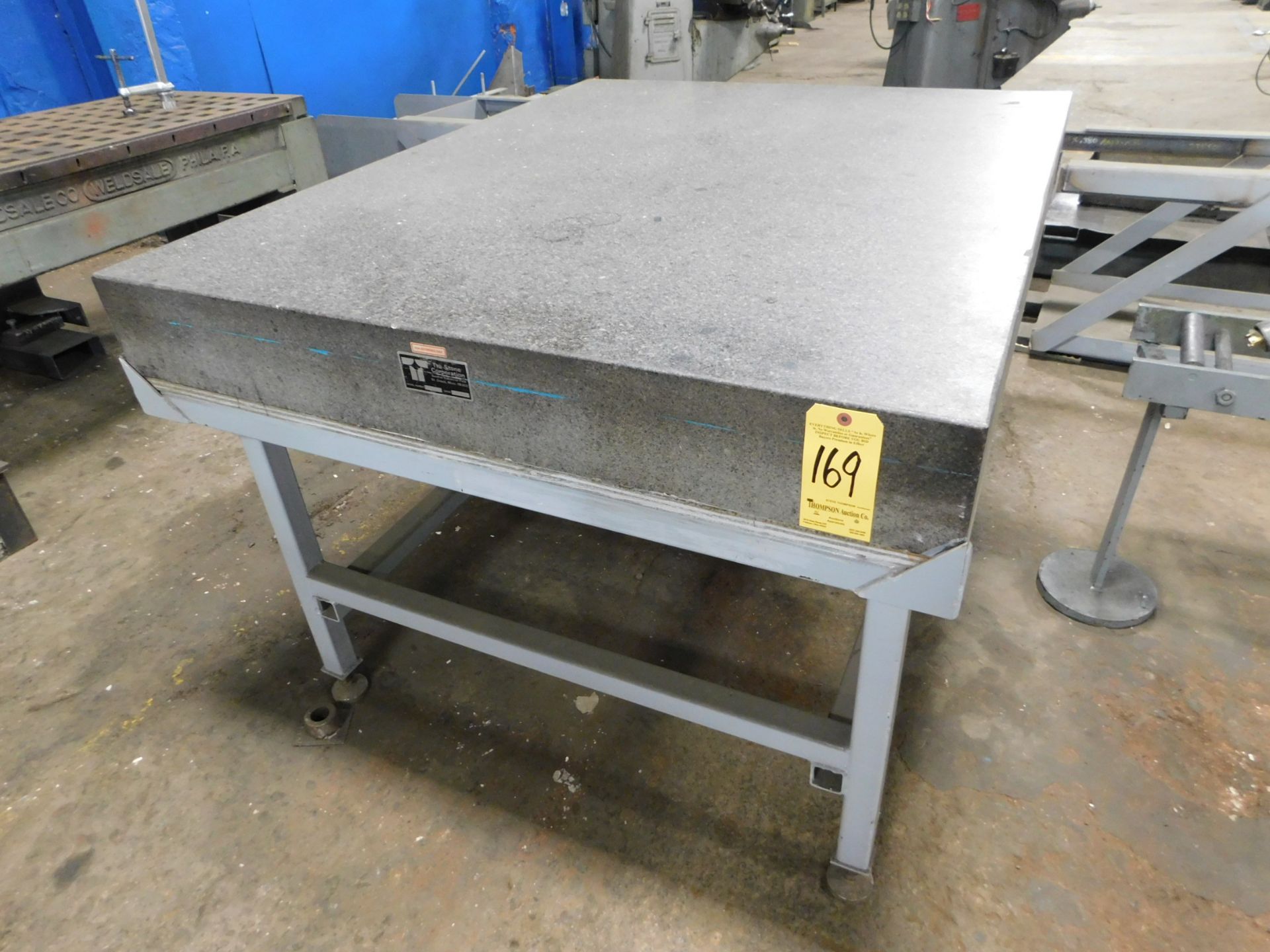 Tru Stone Granite Surface Plate, 48 In. X 60 In. X 6 In., with Stand, Loading Fee $100.00