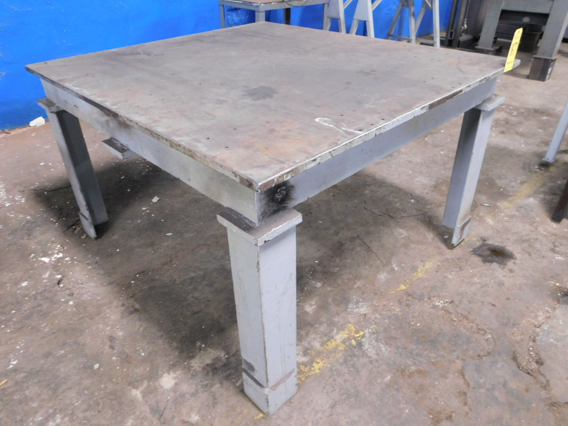 Steel Welding Table, 54 In. X 60 In. X 1 In. Top - Image 2 of 3