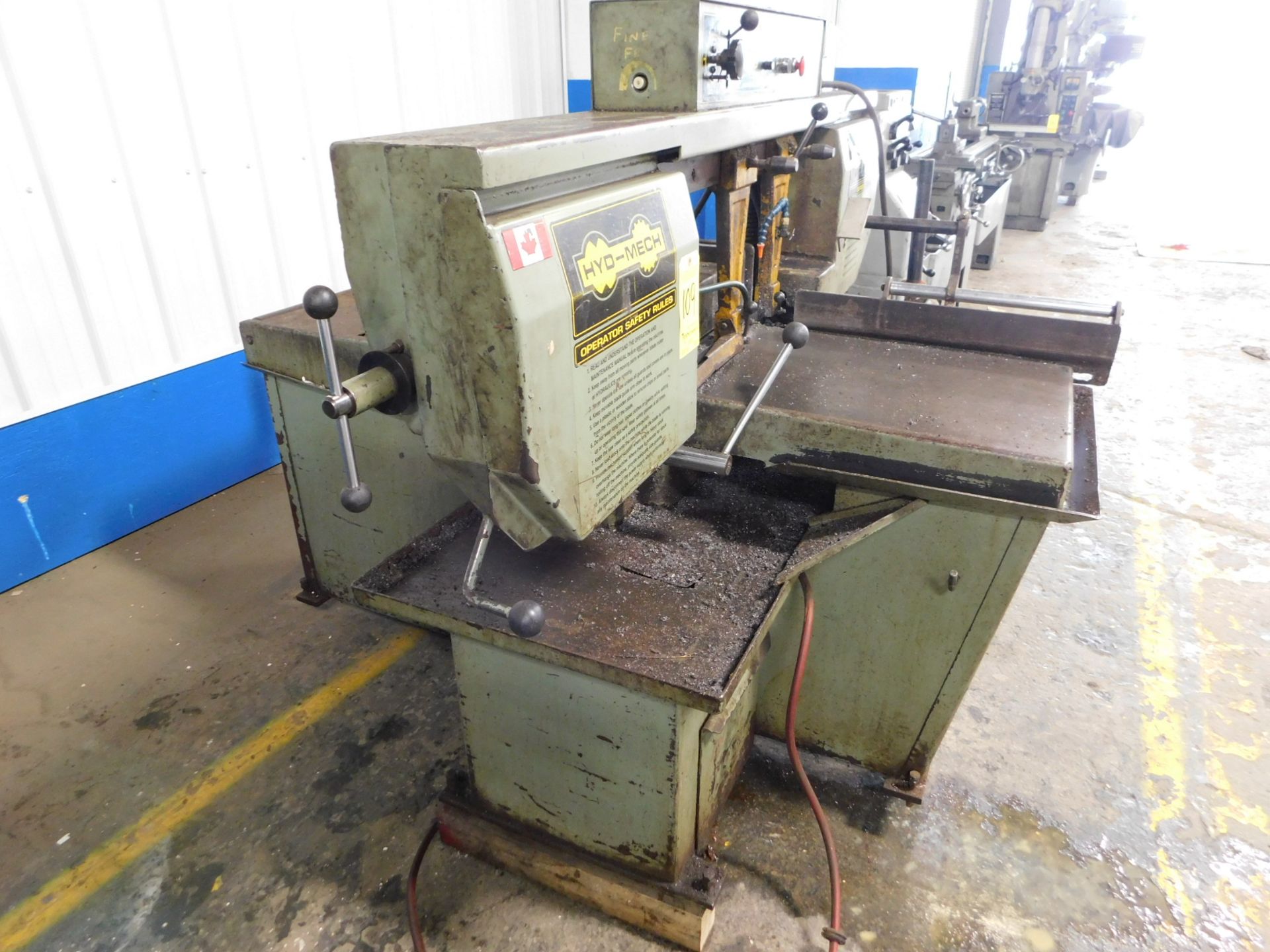 Hyd-Mech Model S20-II Fully Automatic Horizontal Band Saw, s/n 61096955, 13” X 18”, Miter Cut, - Image 6 of 7