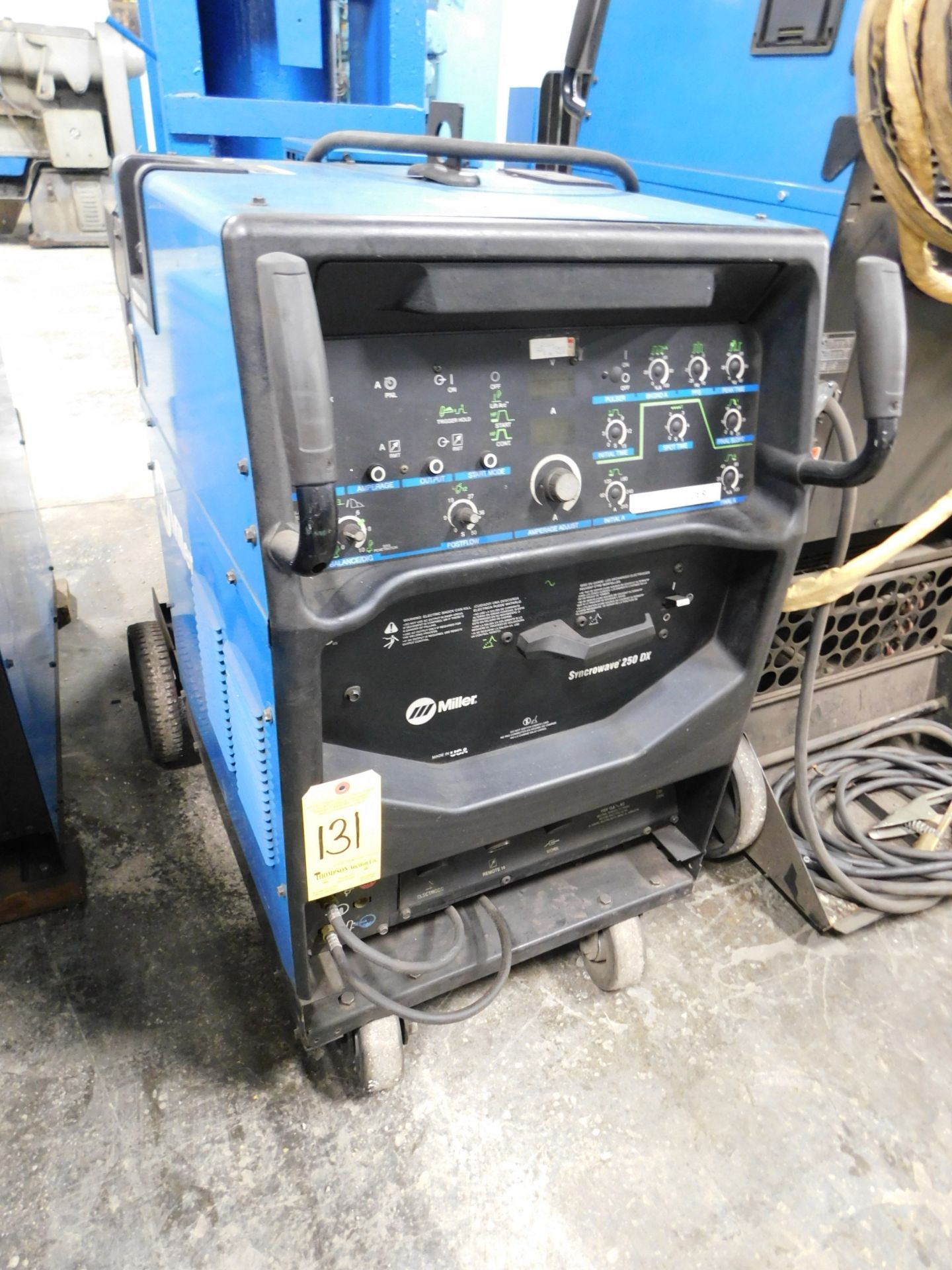 Miller Synchrowave 250DX Tig Welder, s/n LA252470, Chiller