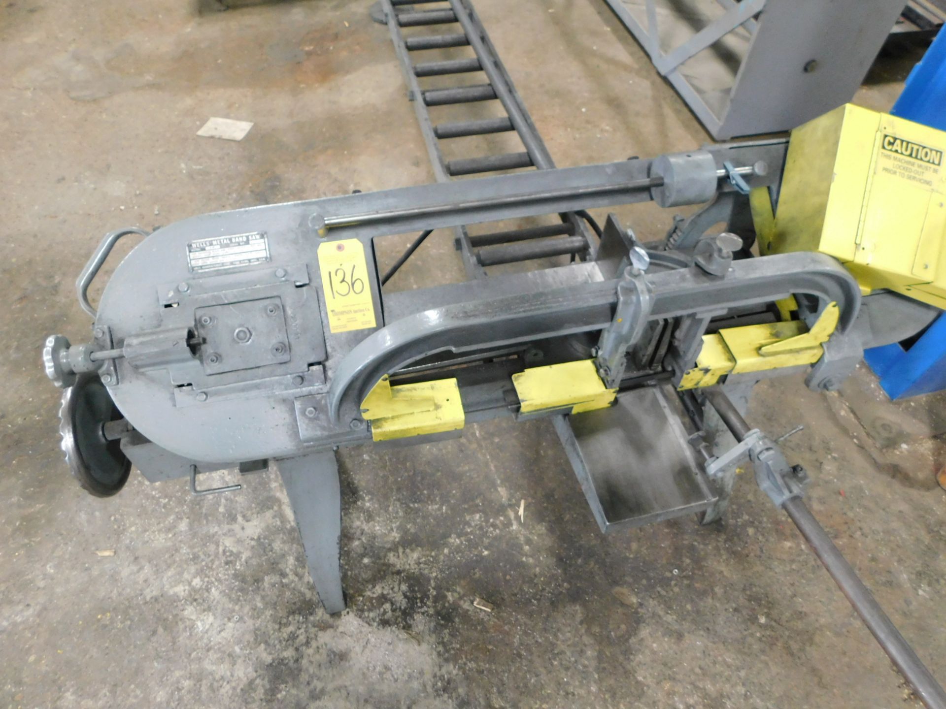 Wellsaw Model 8M Horizontal Band Saw, with Conveyor - Image 2 of 6