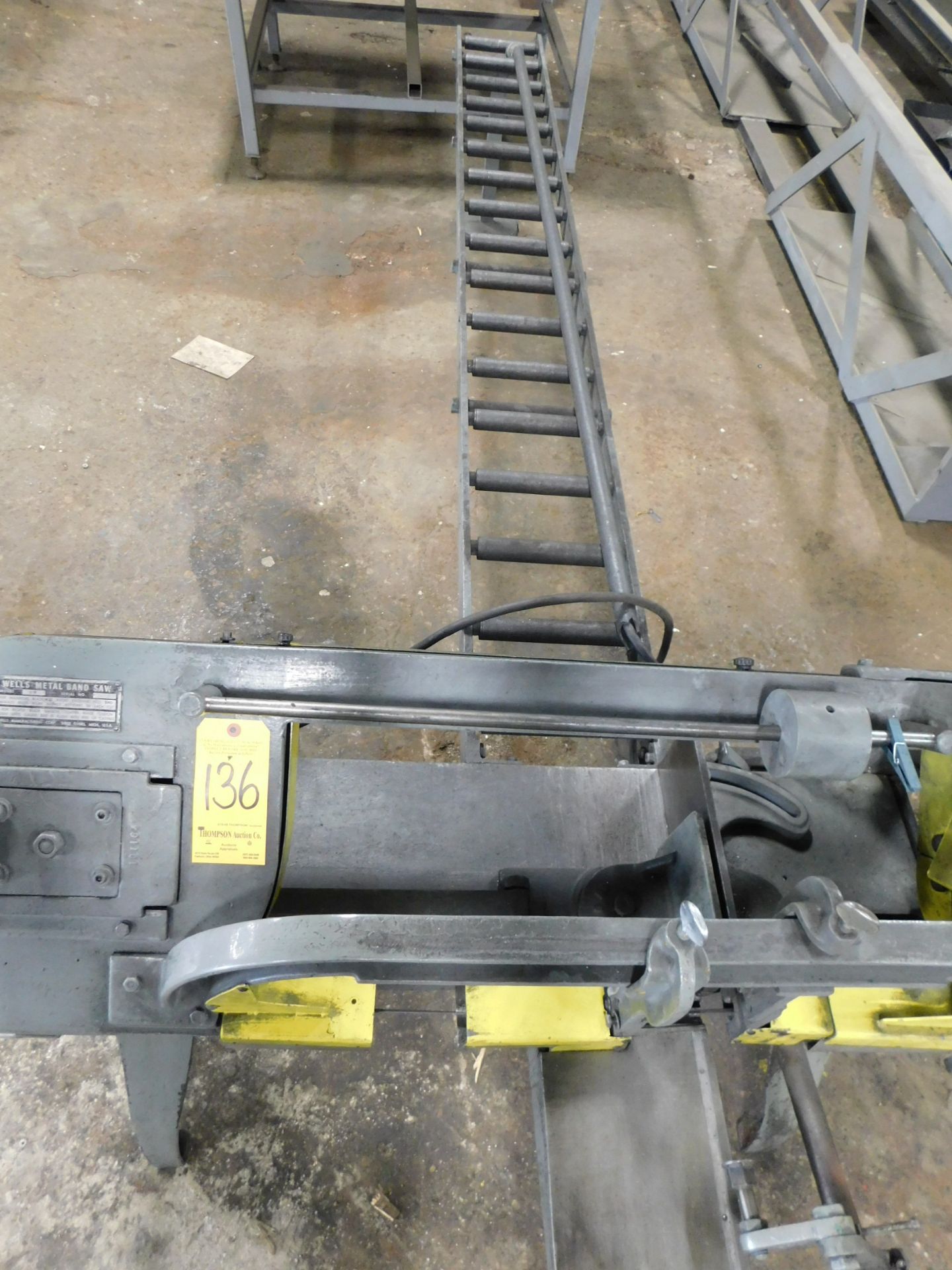 Wellsaw Model 8M Horizontal Band Saw, with Conveyor - Image 3 of 6