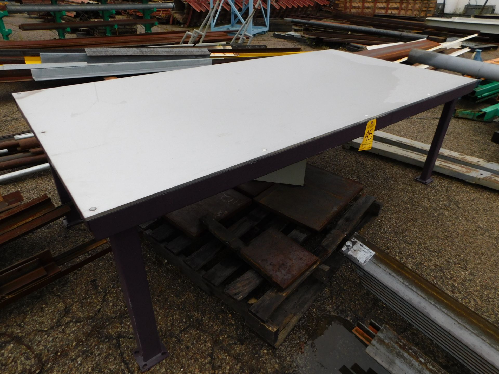 4 Ft. X 8 Ft. Steel Welding Table, 1/2 Aluminum Top