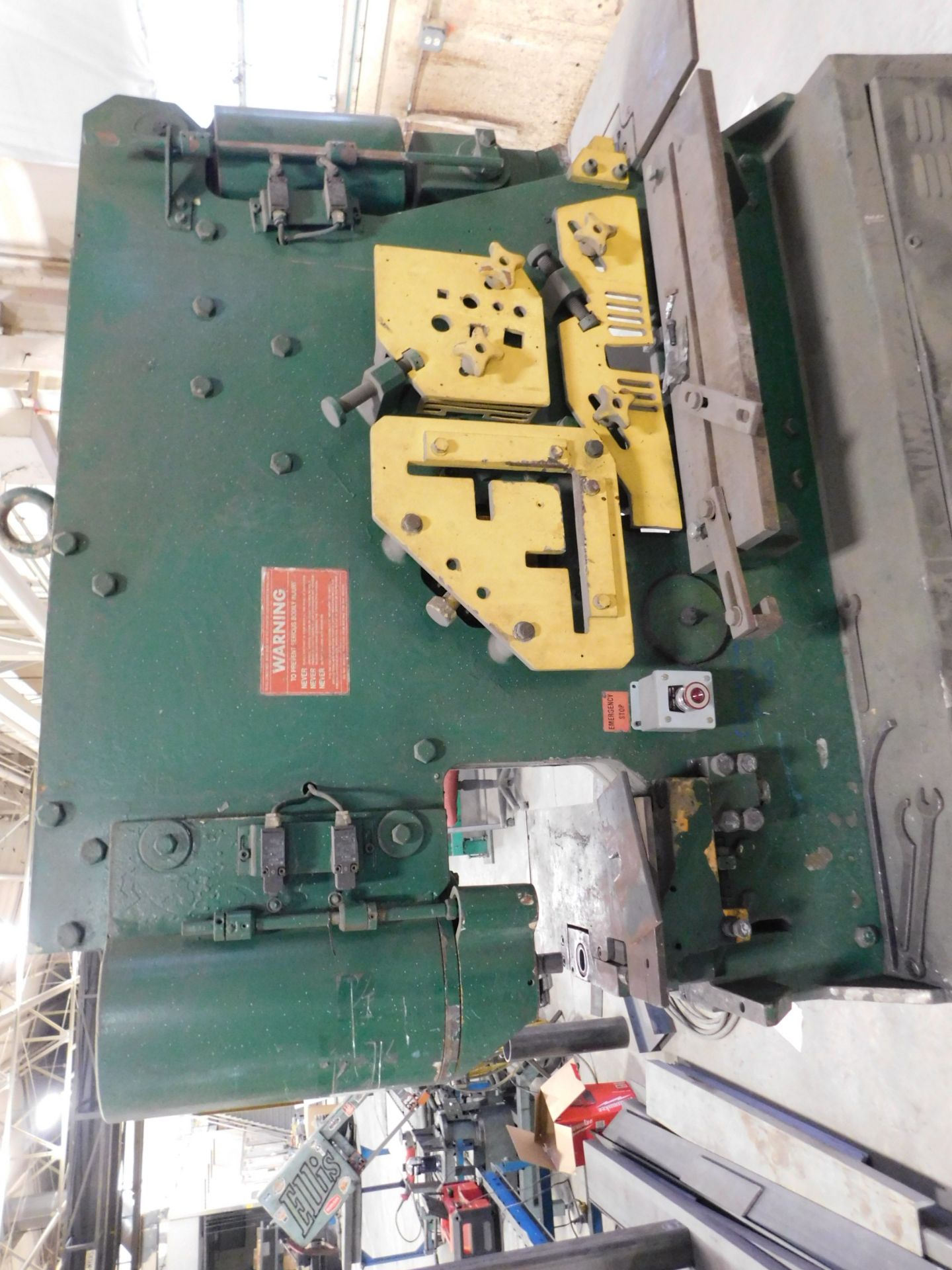 Geka Model 110A Hydraulic Ironworker, 120 Ton, 6 In. X 6 In. X 1/2 In. Angles, 12 In. Throat - Image 2 of 11