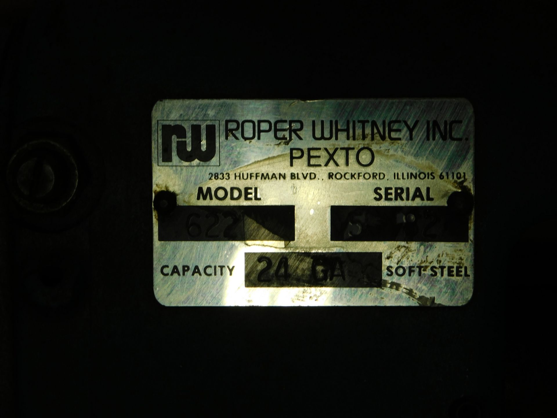 Roper Whitney 622 Rotary Machine, 24 Gauge Capacity, s/n 582 - Image 4 of 6