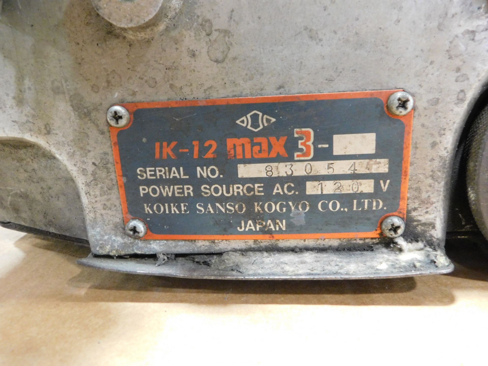 Koike IK-12 Max-3 Track Torch (missing 1 Wheel), with (2) 72 Inch Track Sections - Image 5 of 7