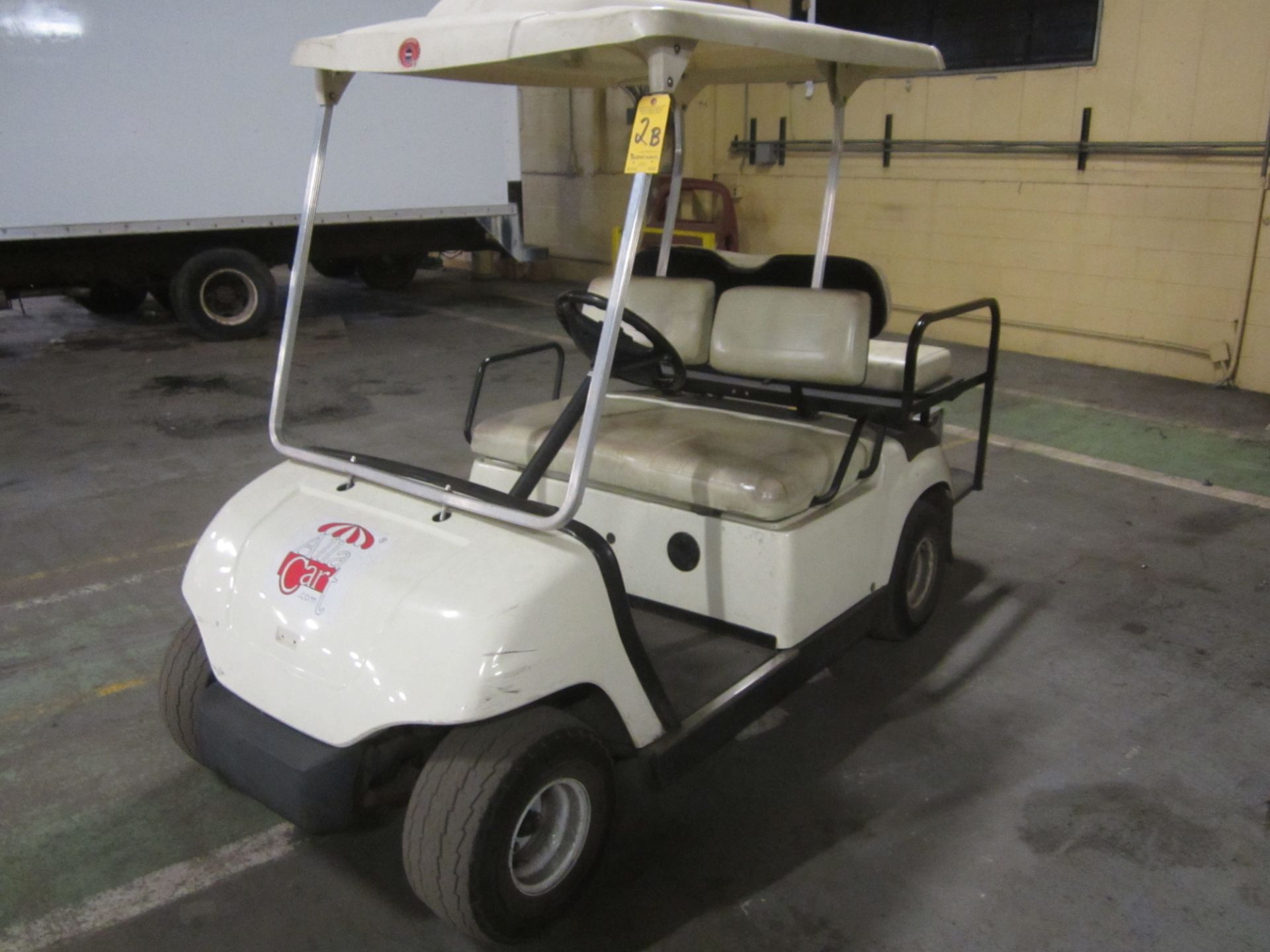 Yamaha Electric Golf Cart, s/n JU2206708, Canopy Top, Rear Seat, Charger