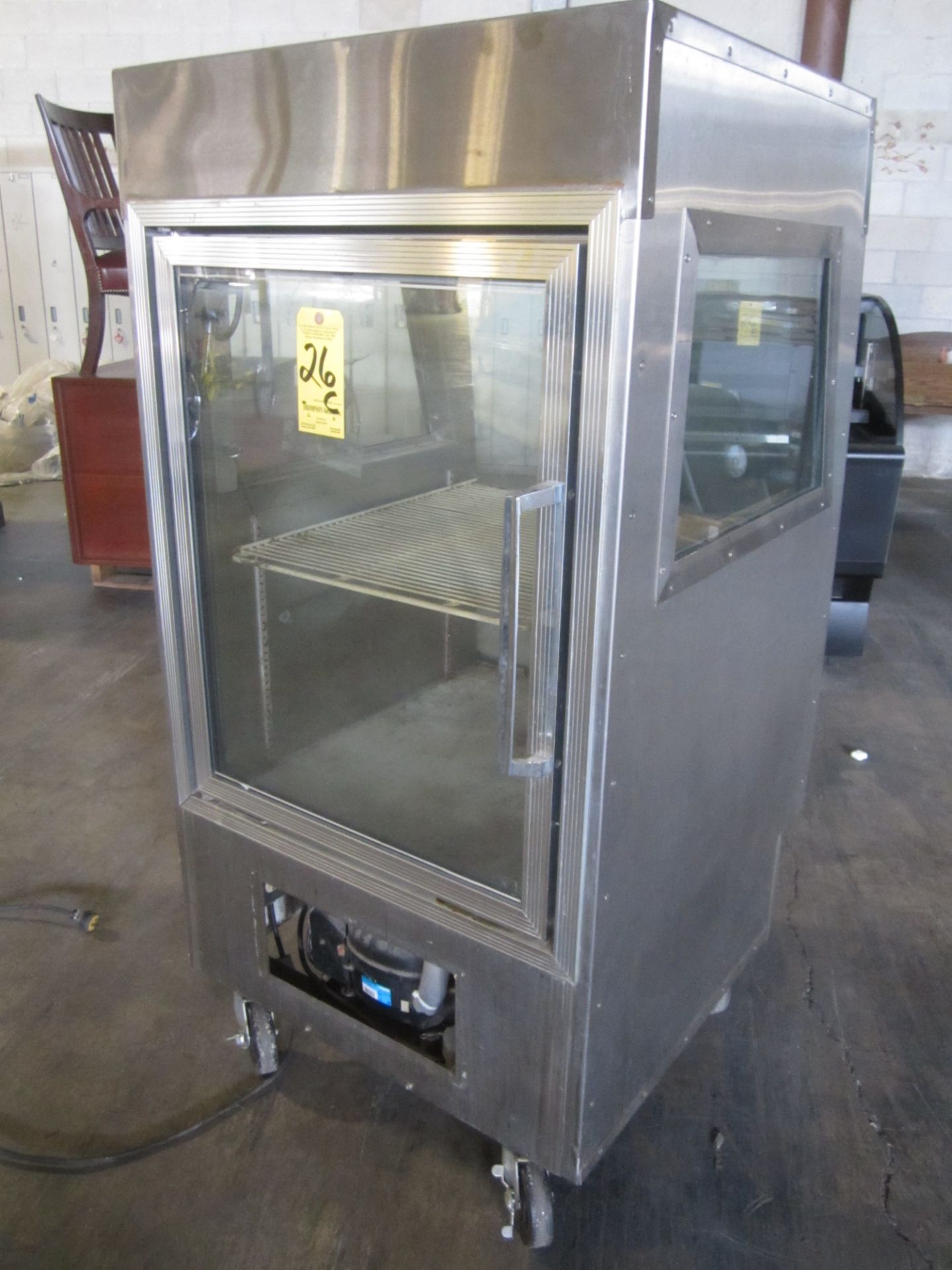 All-A-Cart Model ICCDF3032 Refrigerated Display Case on Casters