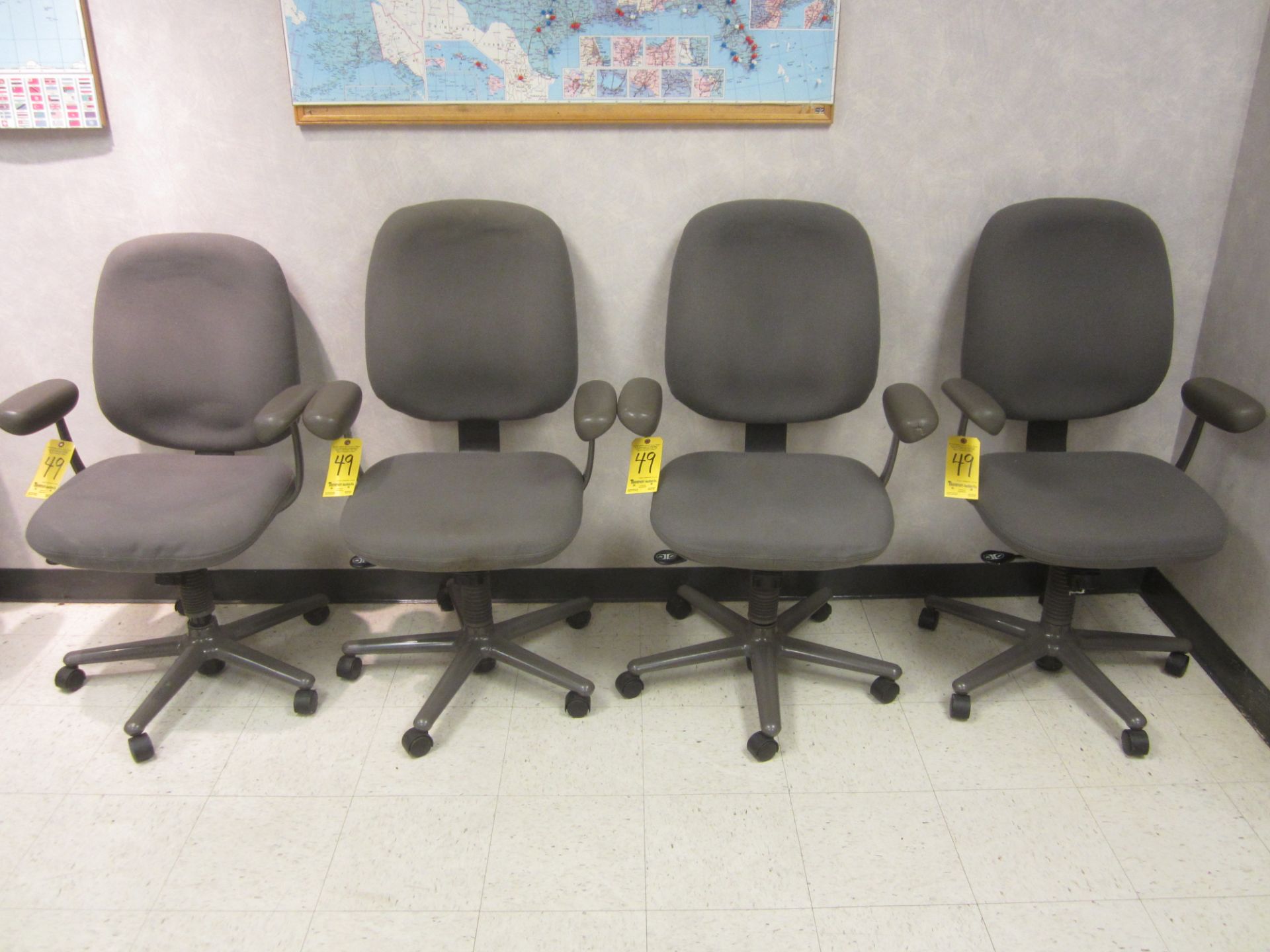 (4) Swivel Arm Chairs