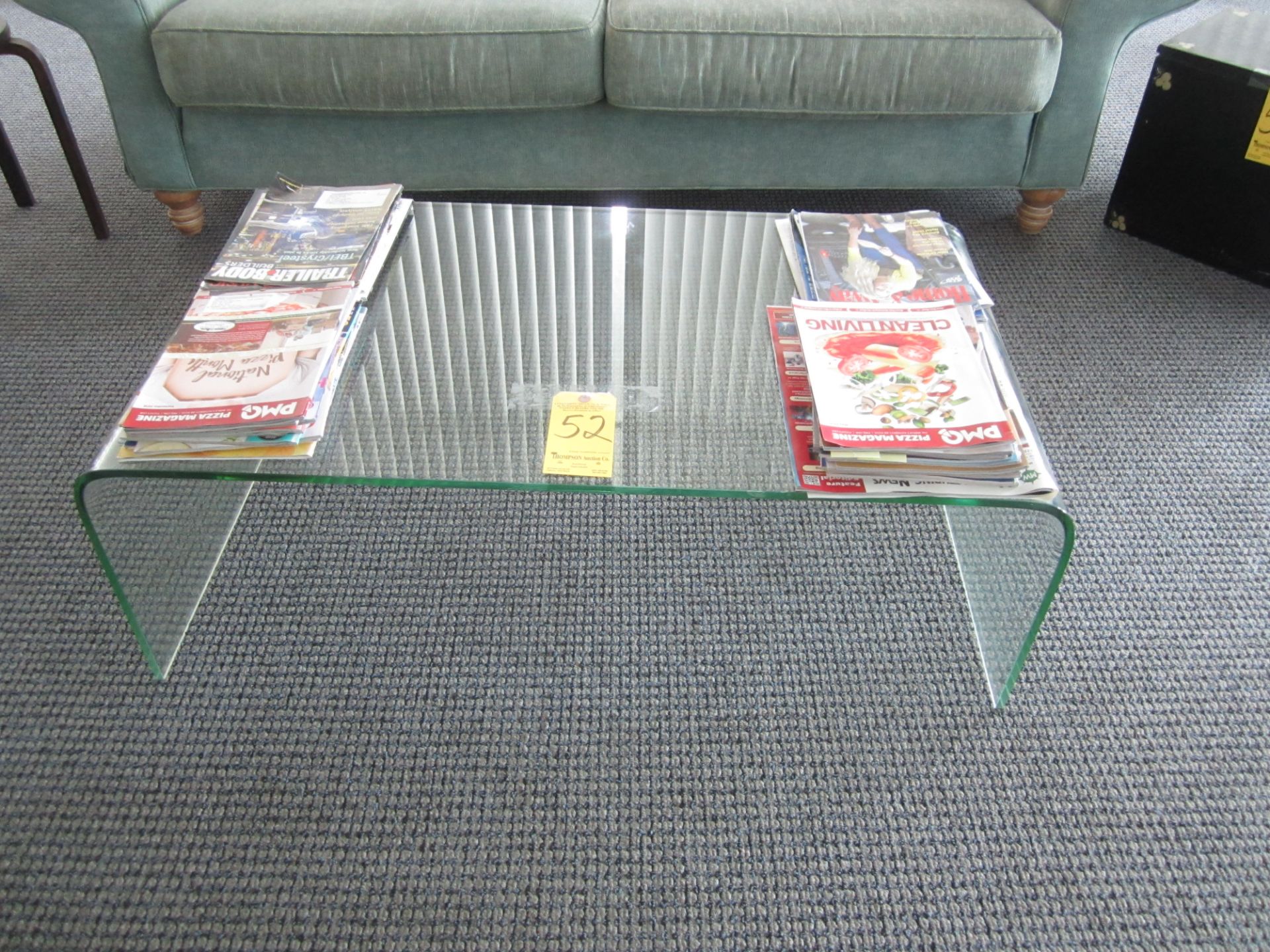 Couch, Chair, Glass Coffee Table, (2) End Tables, and Chest - Image 4 of 6