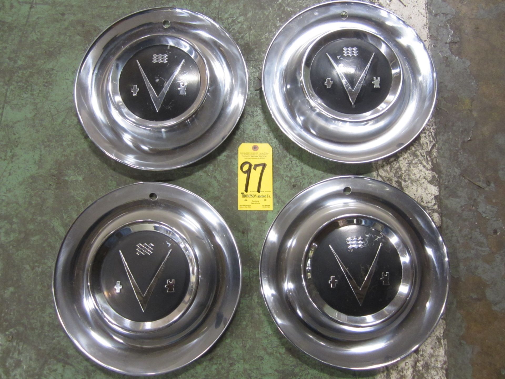 (4) 1953 Buick Hub Caps, 15 Inch