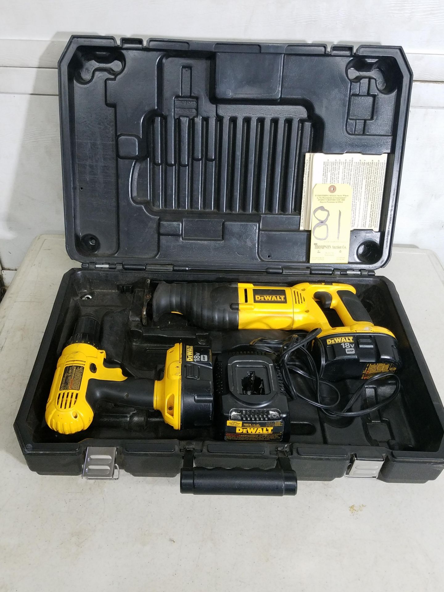 Dewalt 1/2 In. Drill, 18 Volt, with Reciprocating Saw