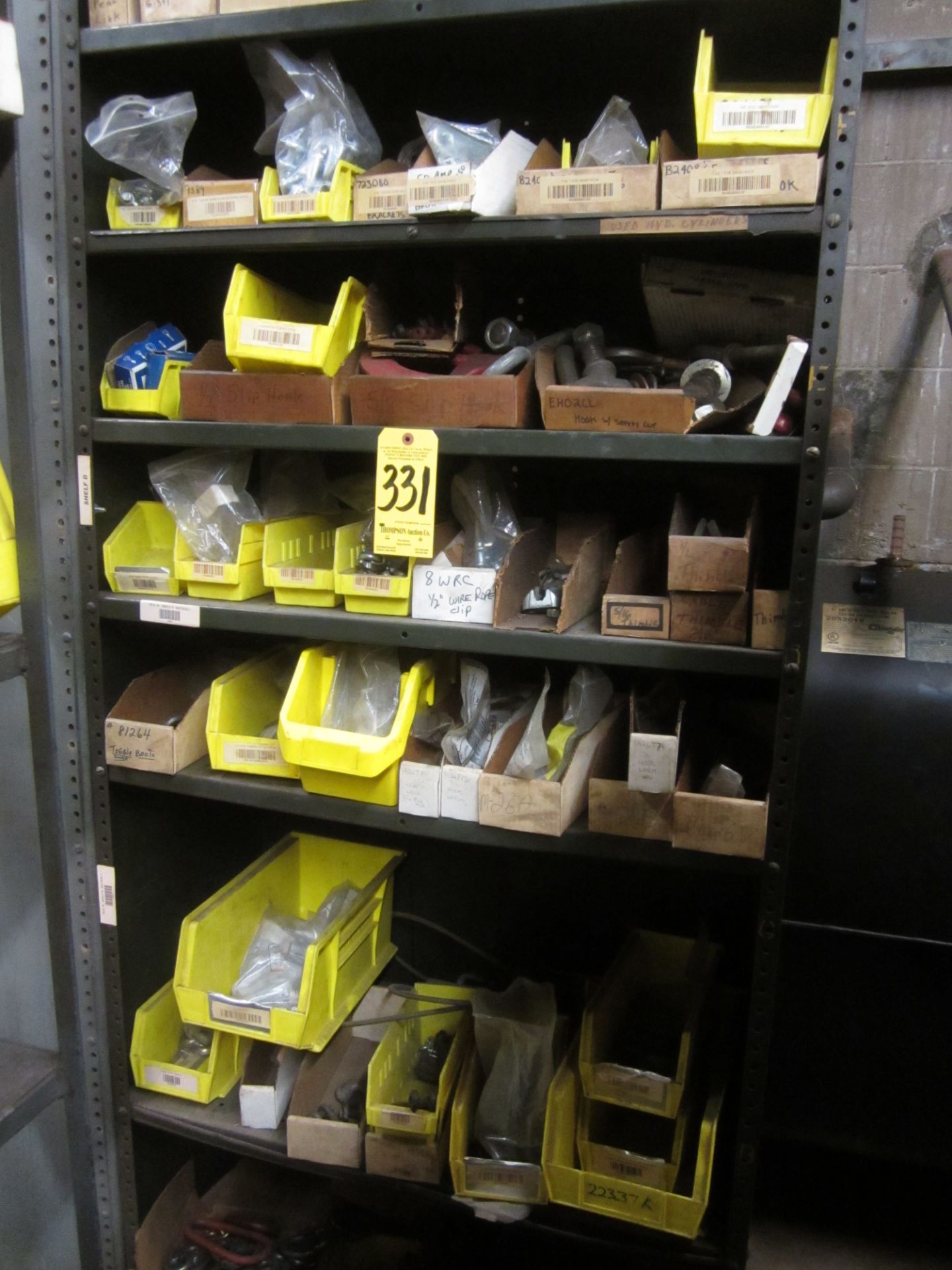 Metal Shelving and Contents